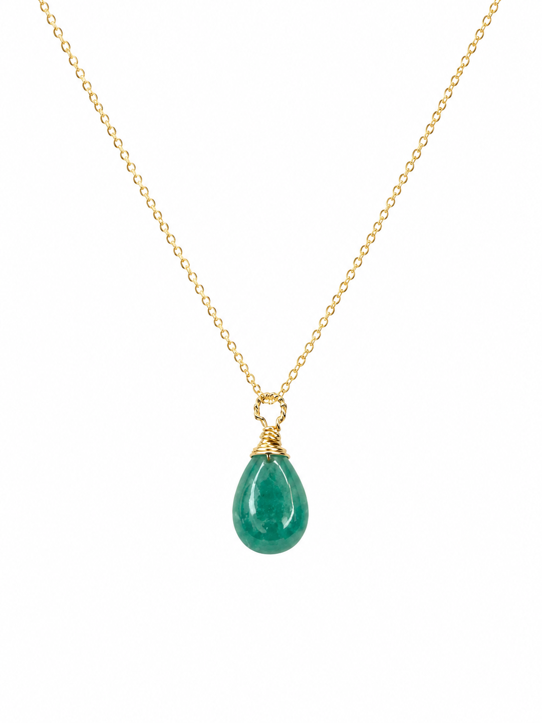 Grandidierite Pendant on Gold Filled Necklace 