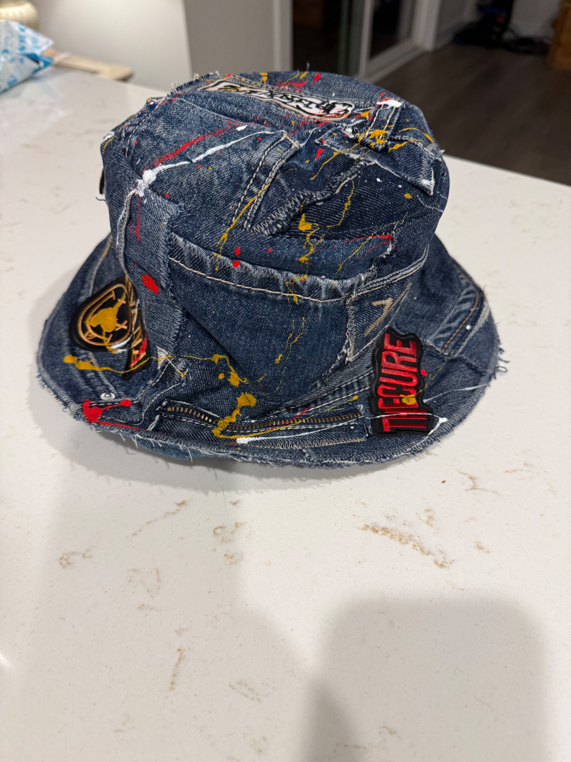 Nirvana Reclaimed Denim Bucket Hat - thumbnail 3 of 4