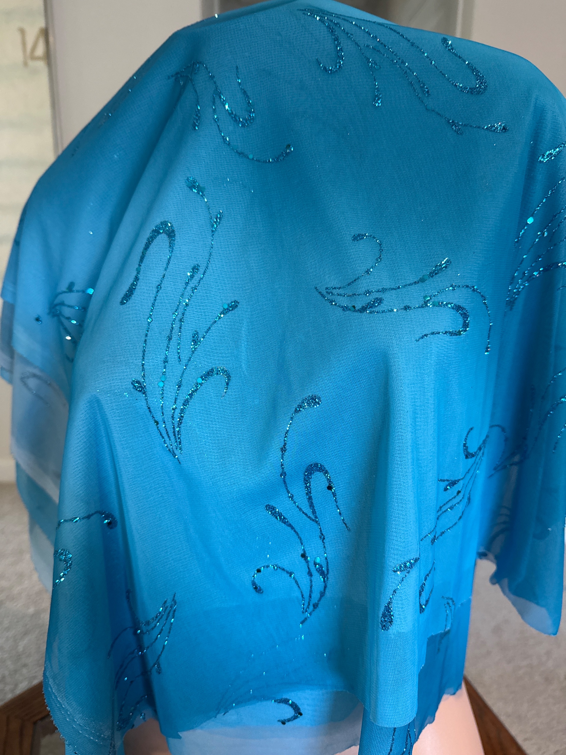 2 way stretch glitter fabric