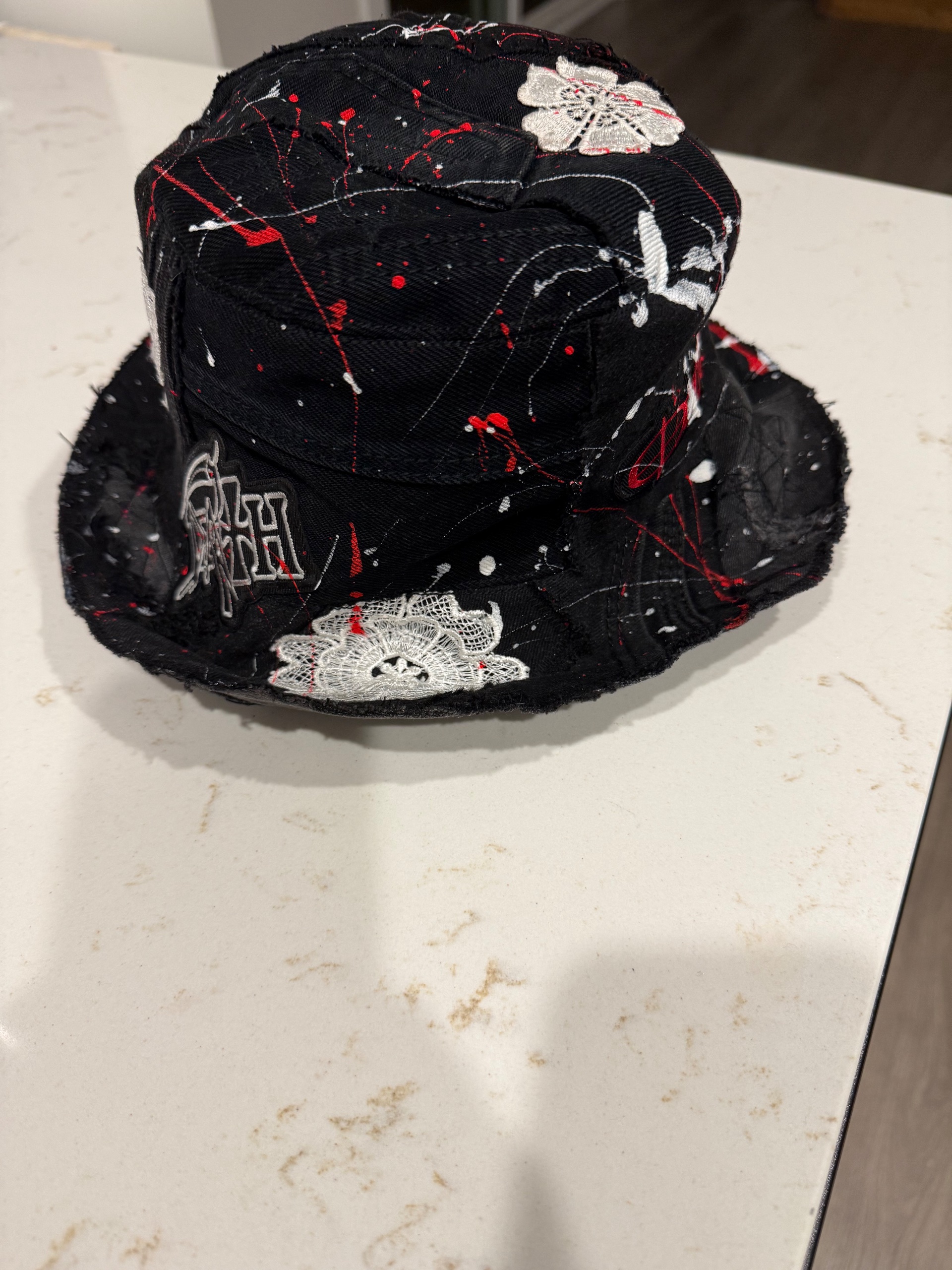 White Zombie & Marilyn Manson Upcycled Bucket Hat - thumbnail 4 of 4