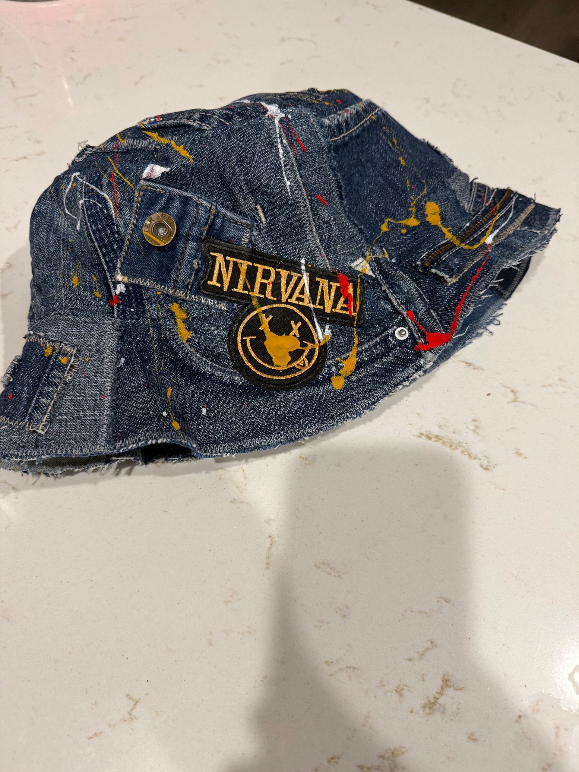 Nirvana Reclaimed Denim Bucket Hat