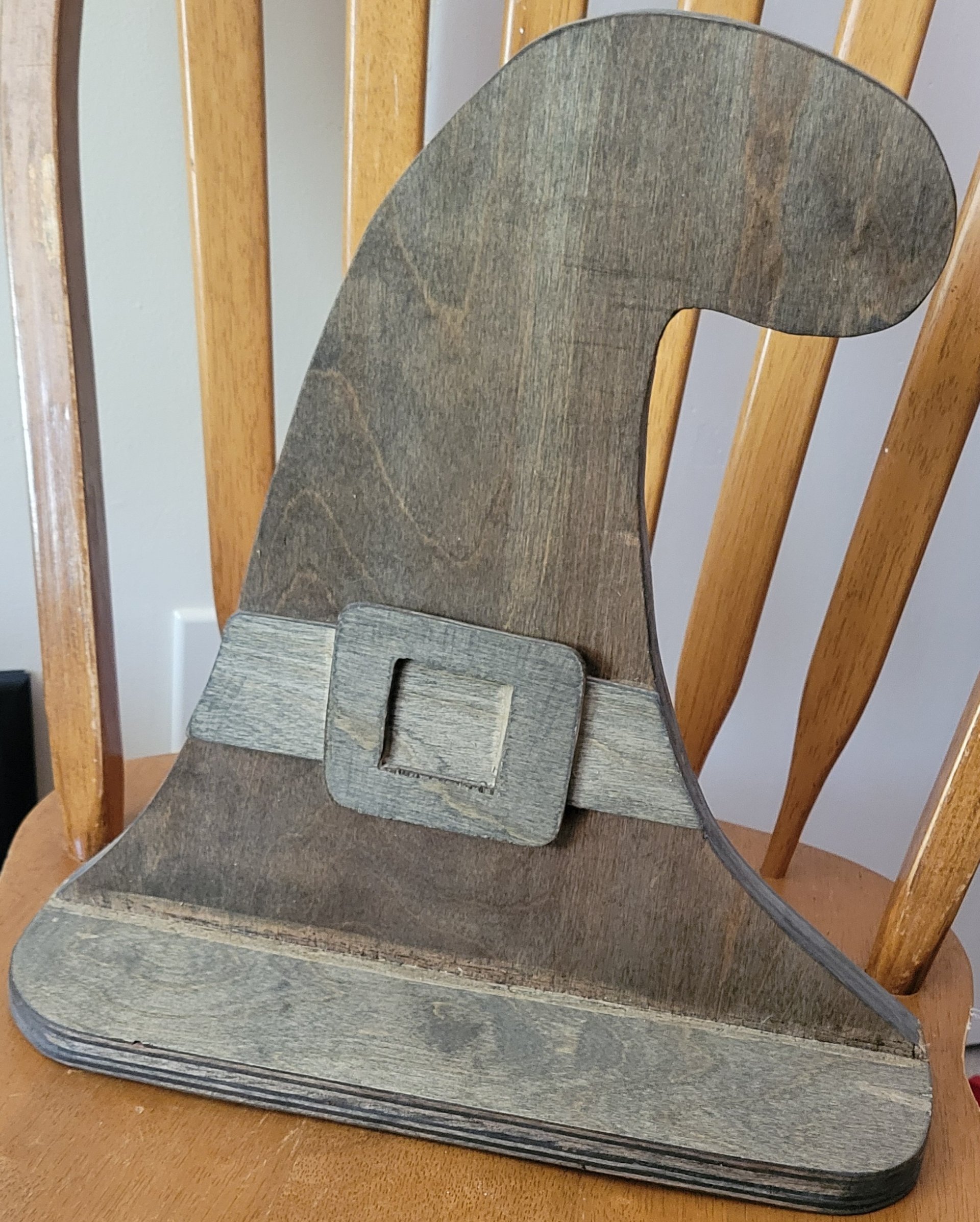 Handmade Wooden Witch Hat Shelf - thumbnail 3 of 4