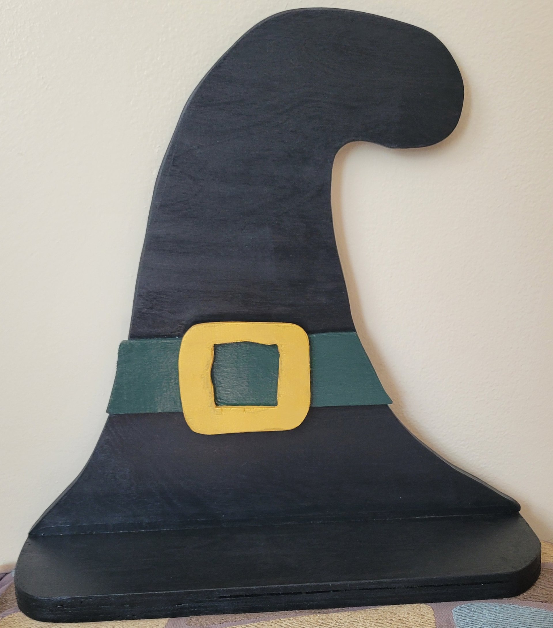 Handmade Wooden Witch Hat Shelf
