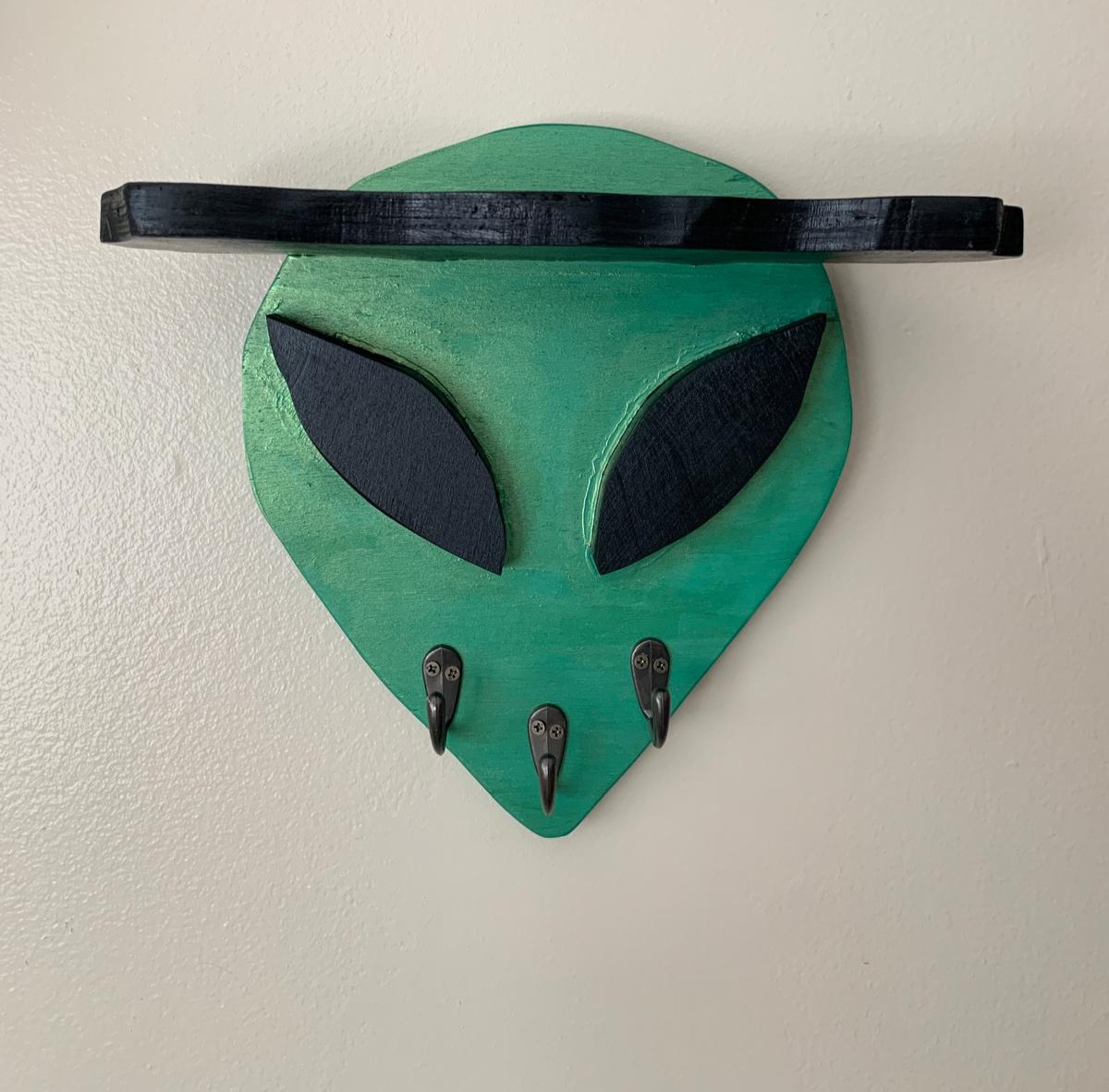 Handmade Wooden Alien Key Rack