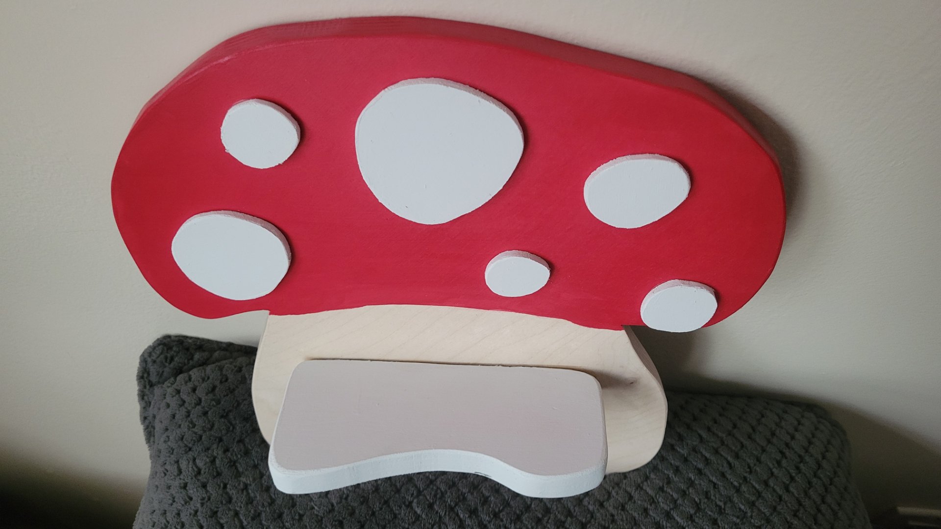 Handmade Wooden Mushroom Shelf - thumbnail 2 of 3