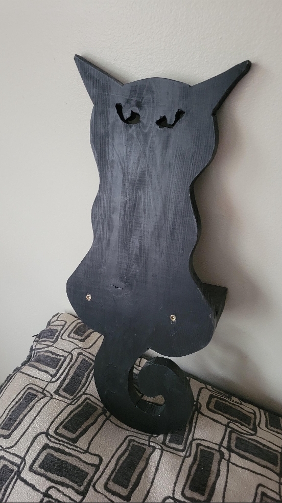 Handmade Wooden Cat Shelf - thumbnail 3 of 4