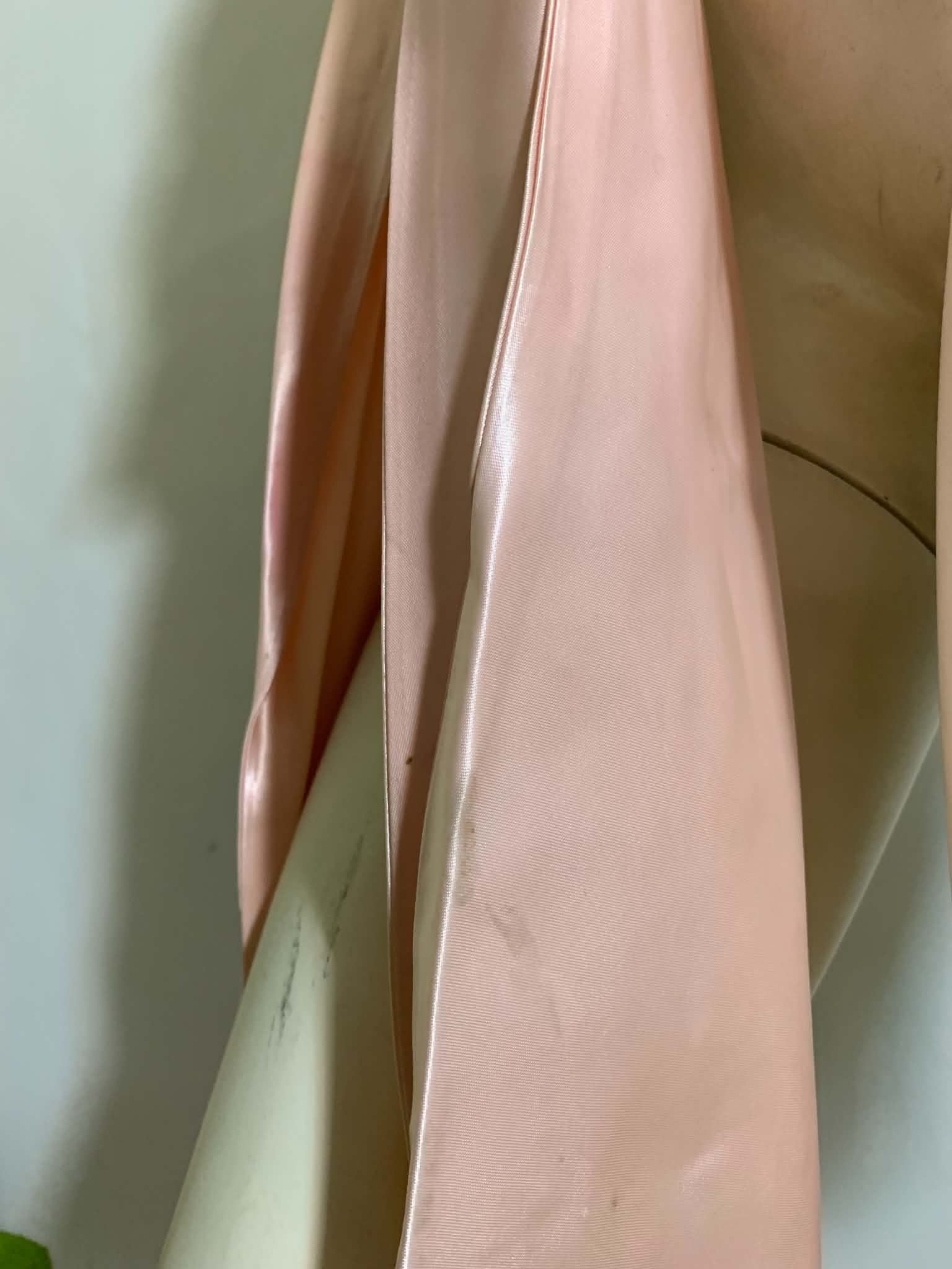 Material Girl- the Reimagined Pink Slipper Satin Bow Halter Top with Sequins - thumbnail 5 of 5