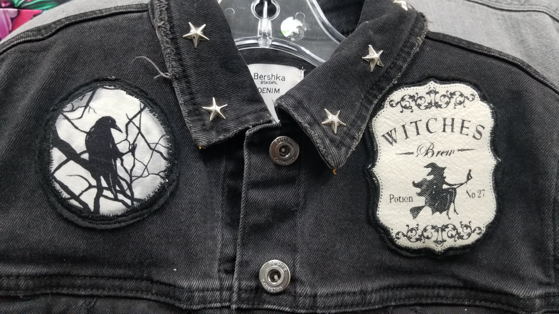 Seer's Vision upcycled Bershka Denim jacket - thumbnail 8 of 8