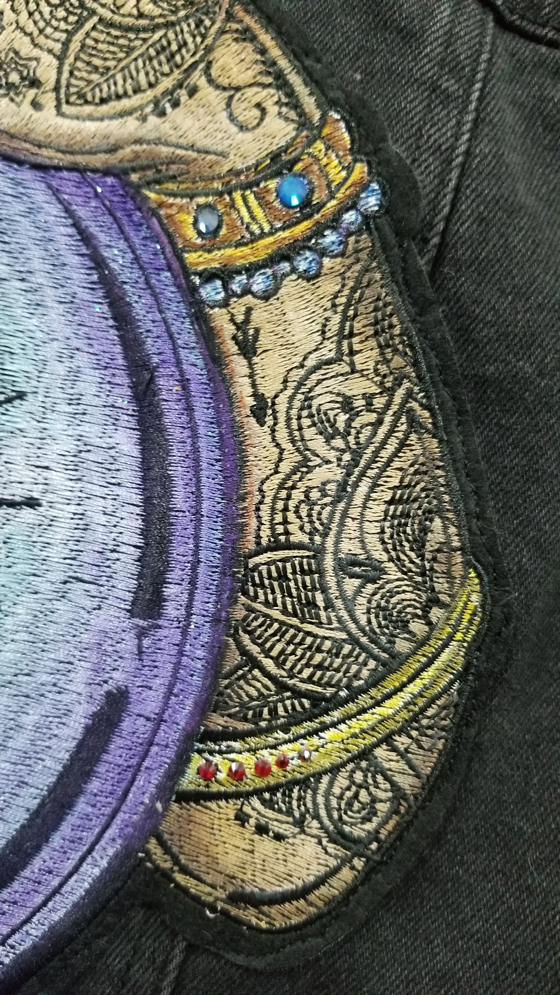 Seer's Vision upcycled Bershka Denim jacket - thumbnail 7 of 8