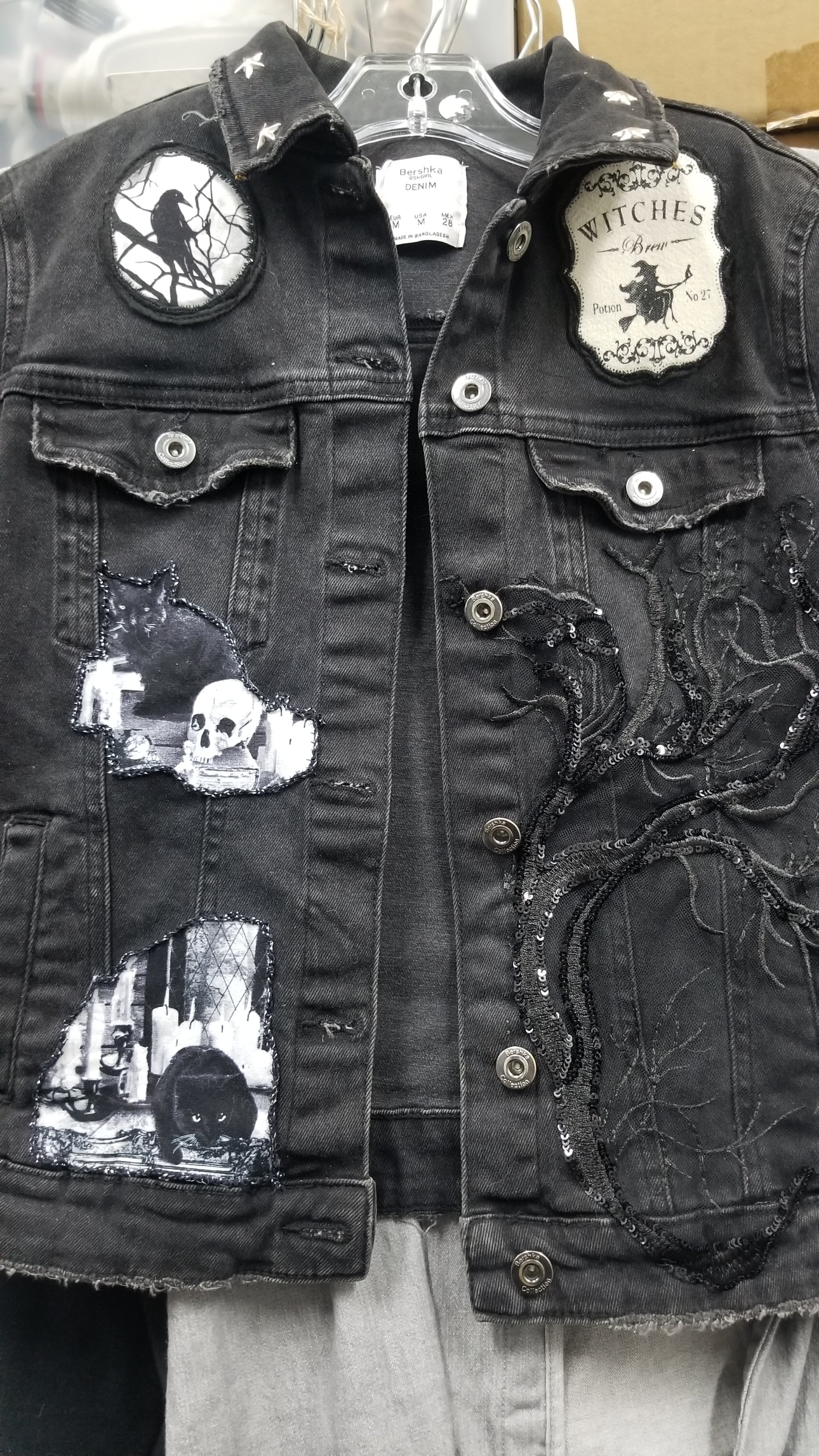 Seer's Vision upcycled Bershka Denim jacket - thumbnail 5 of 8