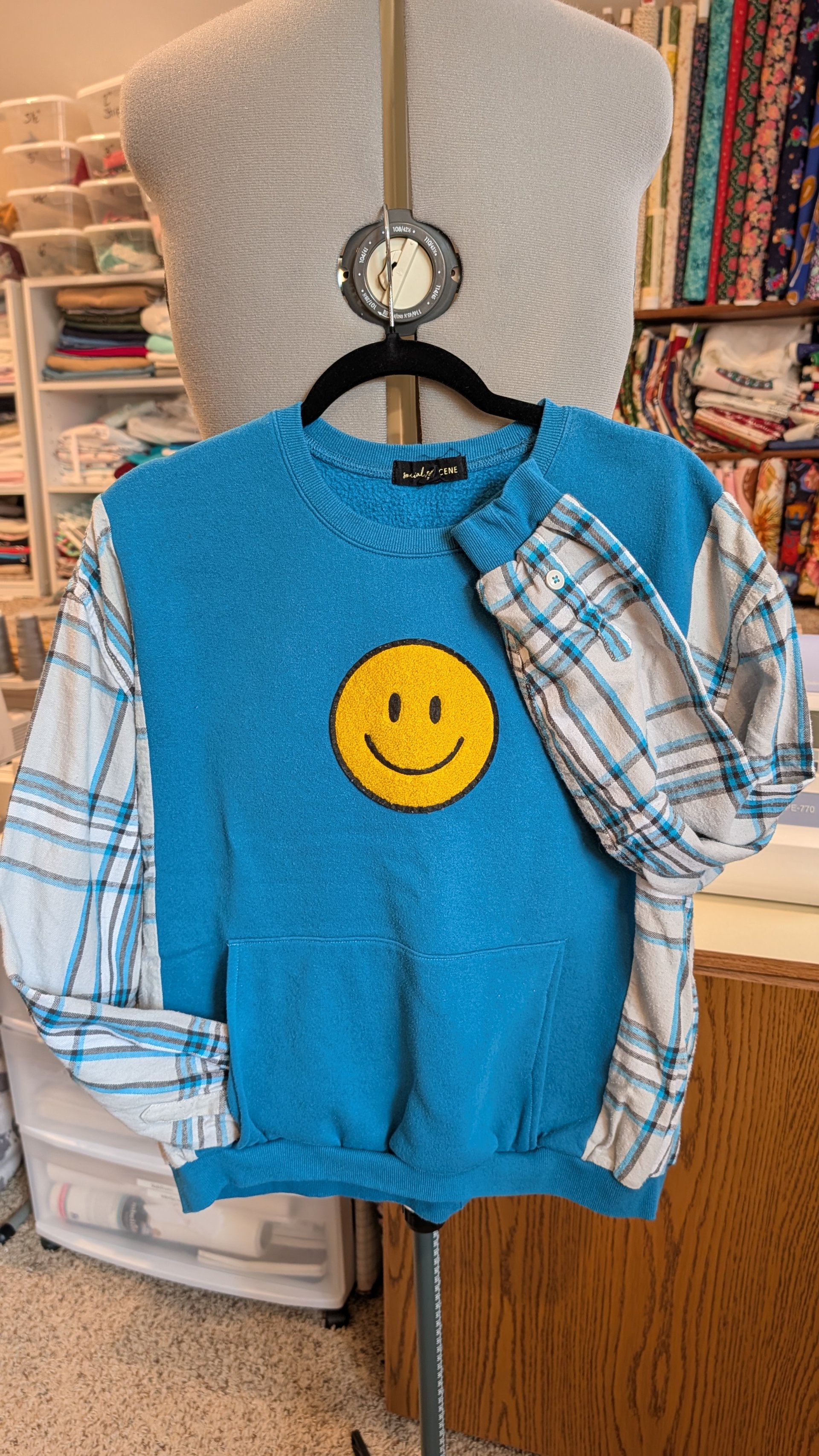 Flannel Sweatshirt Mashup