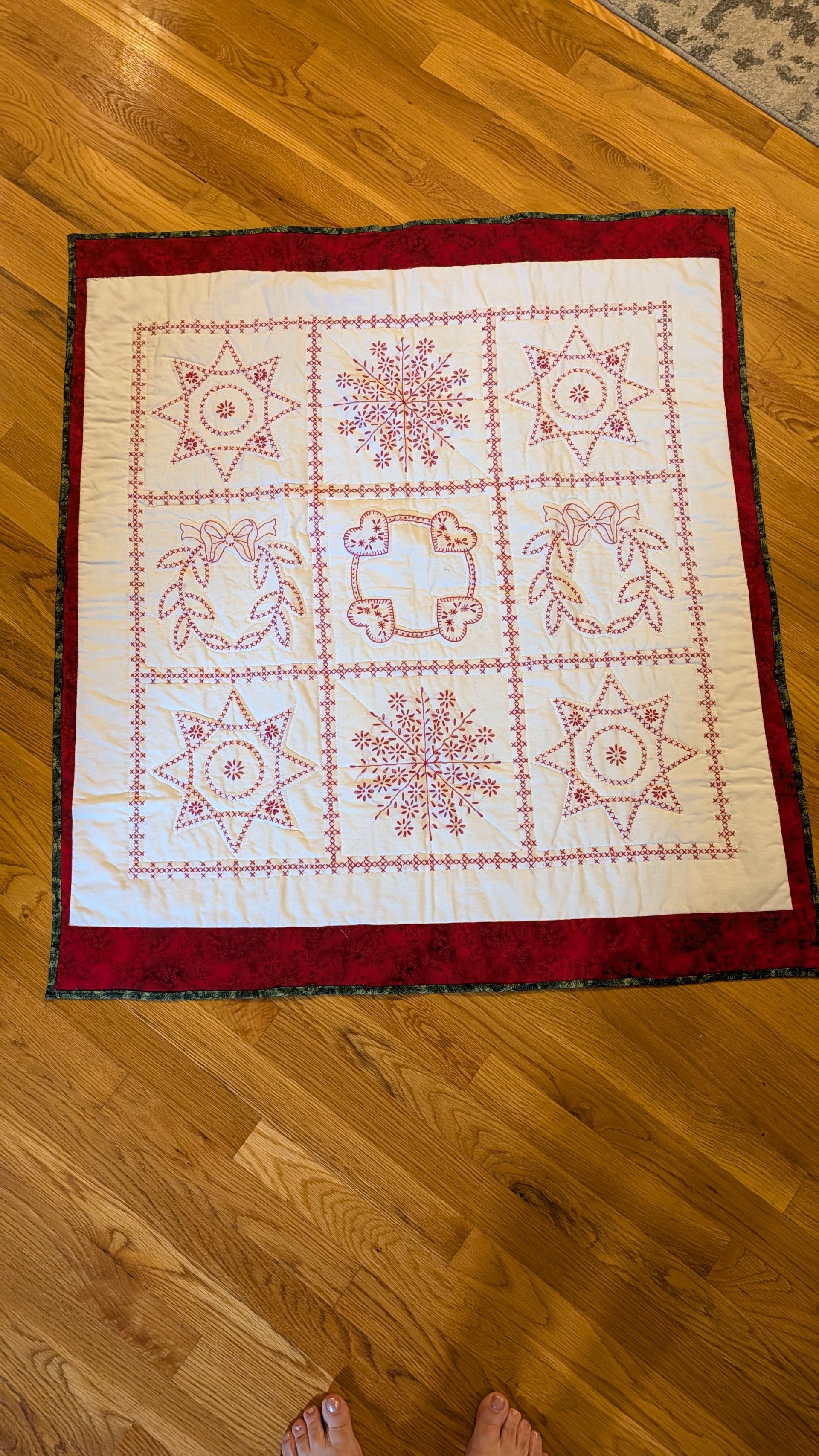 Hand embroidered Quilt 