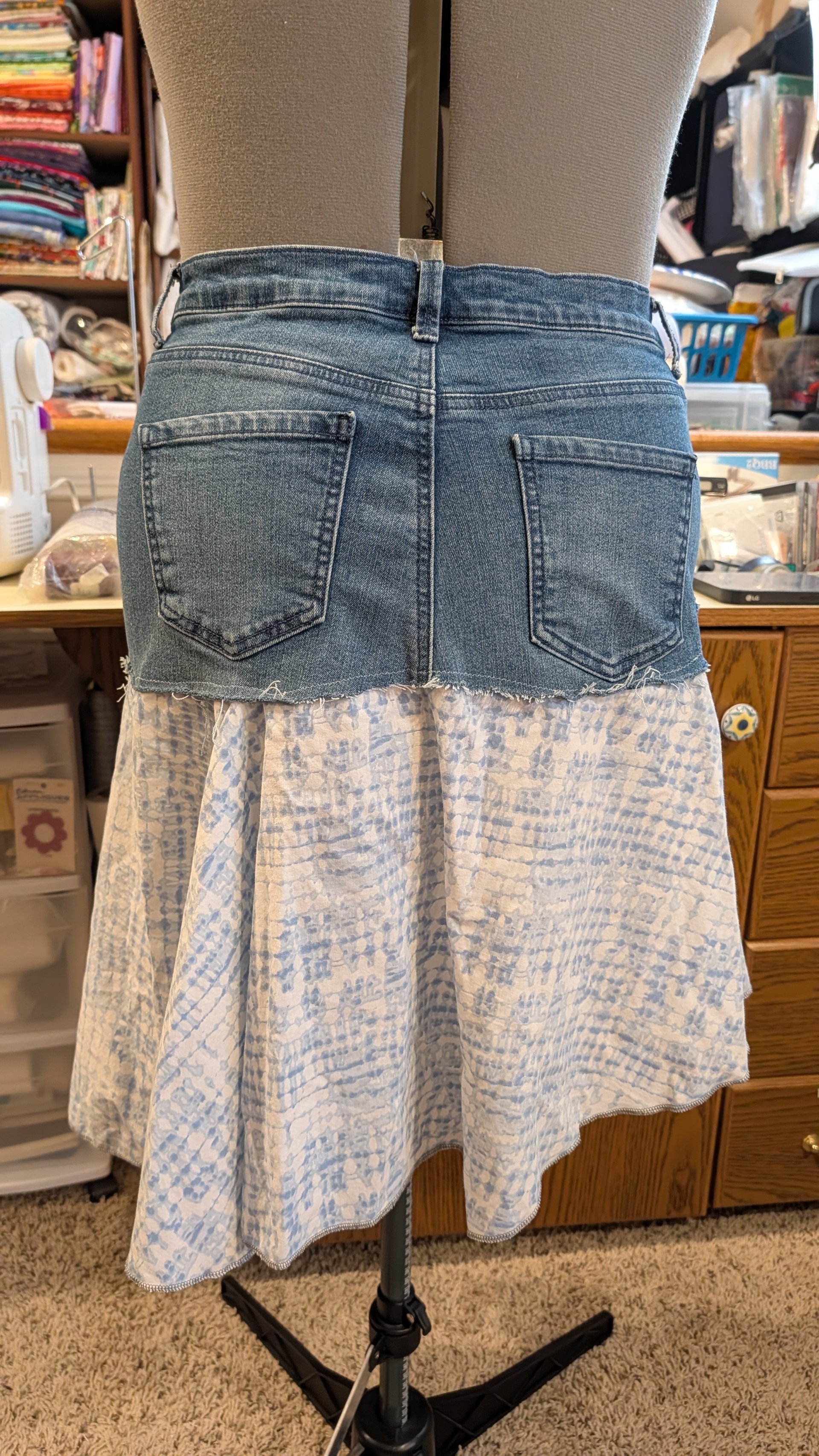 Flowy denim skirt - thumbnail 2 of 2