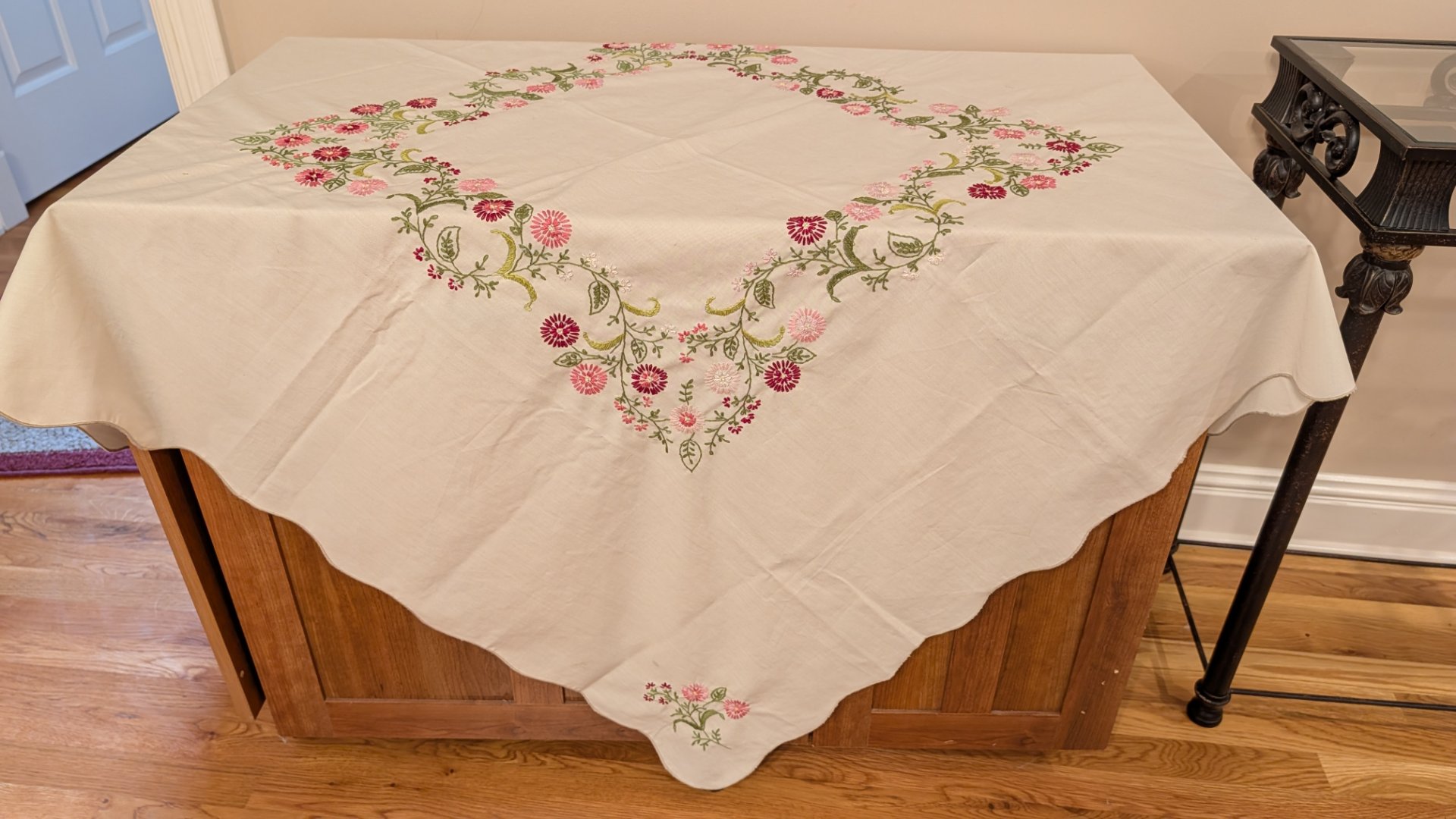 Hand Embroidered Tablecloth 