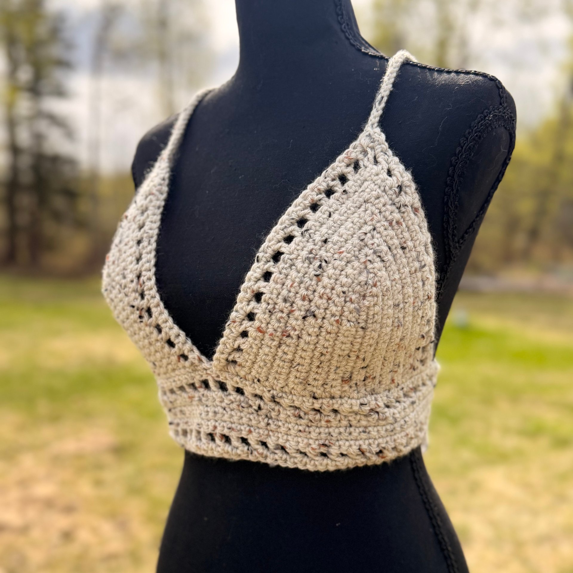 Beige Babe Crochet Bralette Top