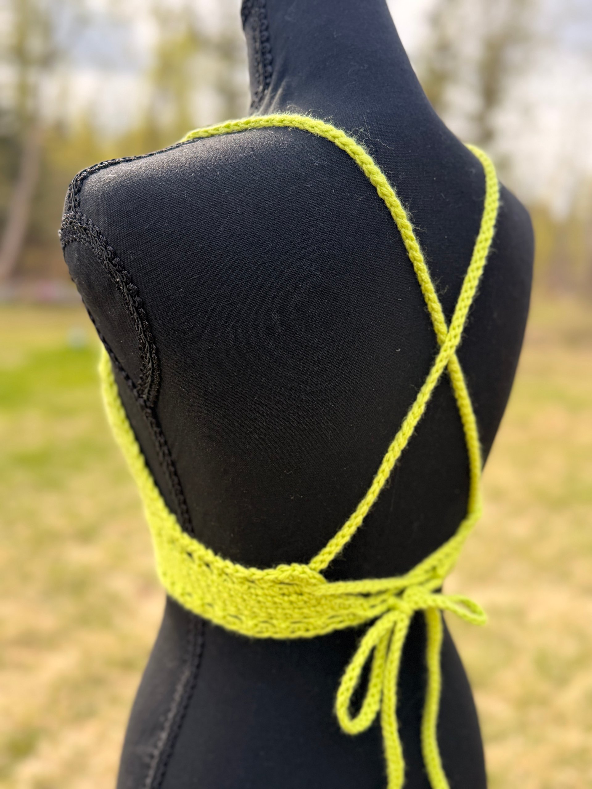 Green Surge Crochet Bralette Top Size Small - thumbnail 4 of 4