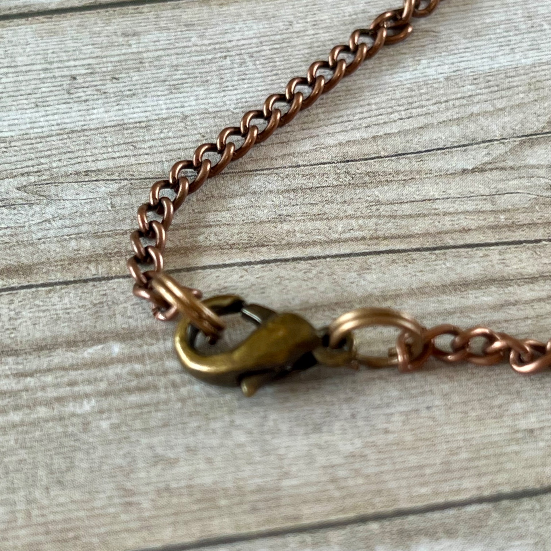 Brown Stacked Vintage Button Pendant Necklace - thumbnail 7 of 7