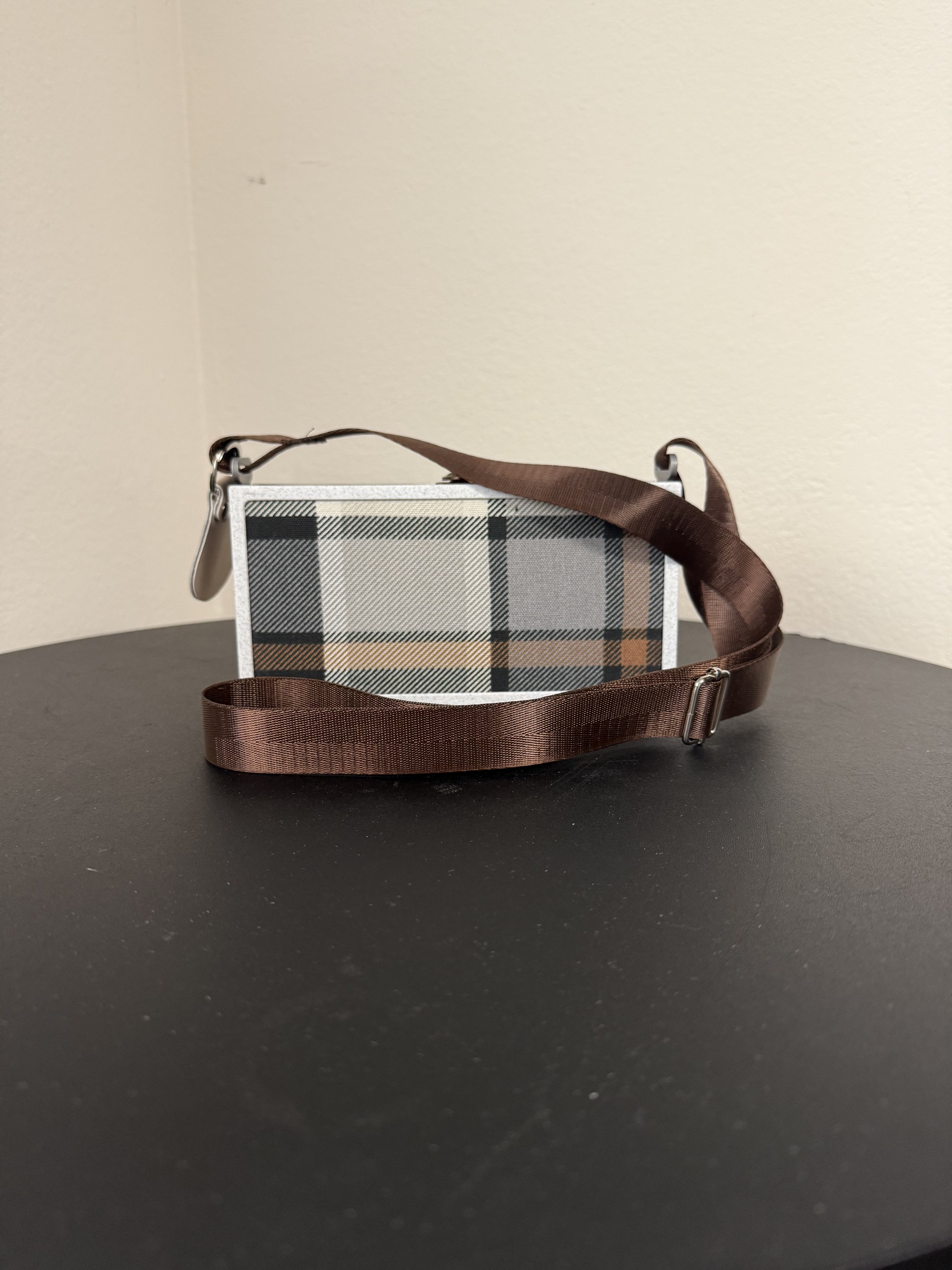 The Exhibit Purse — Grey Plaid - thumbnail 2 of 8