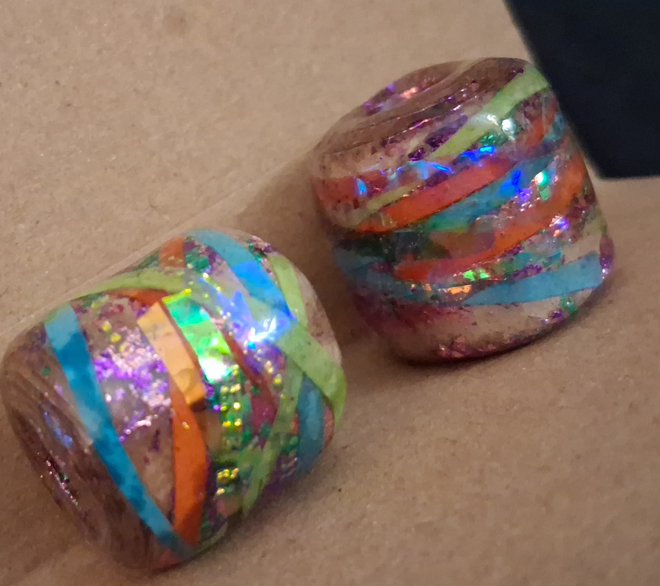 Recycled Paper Grocery Bag Beads - thumbnail 2 of 4