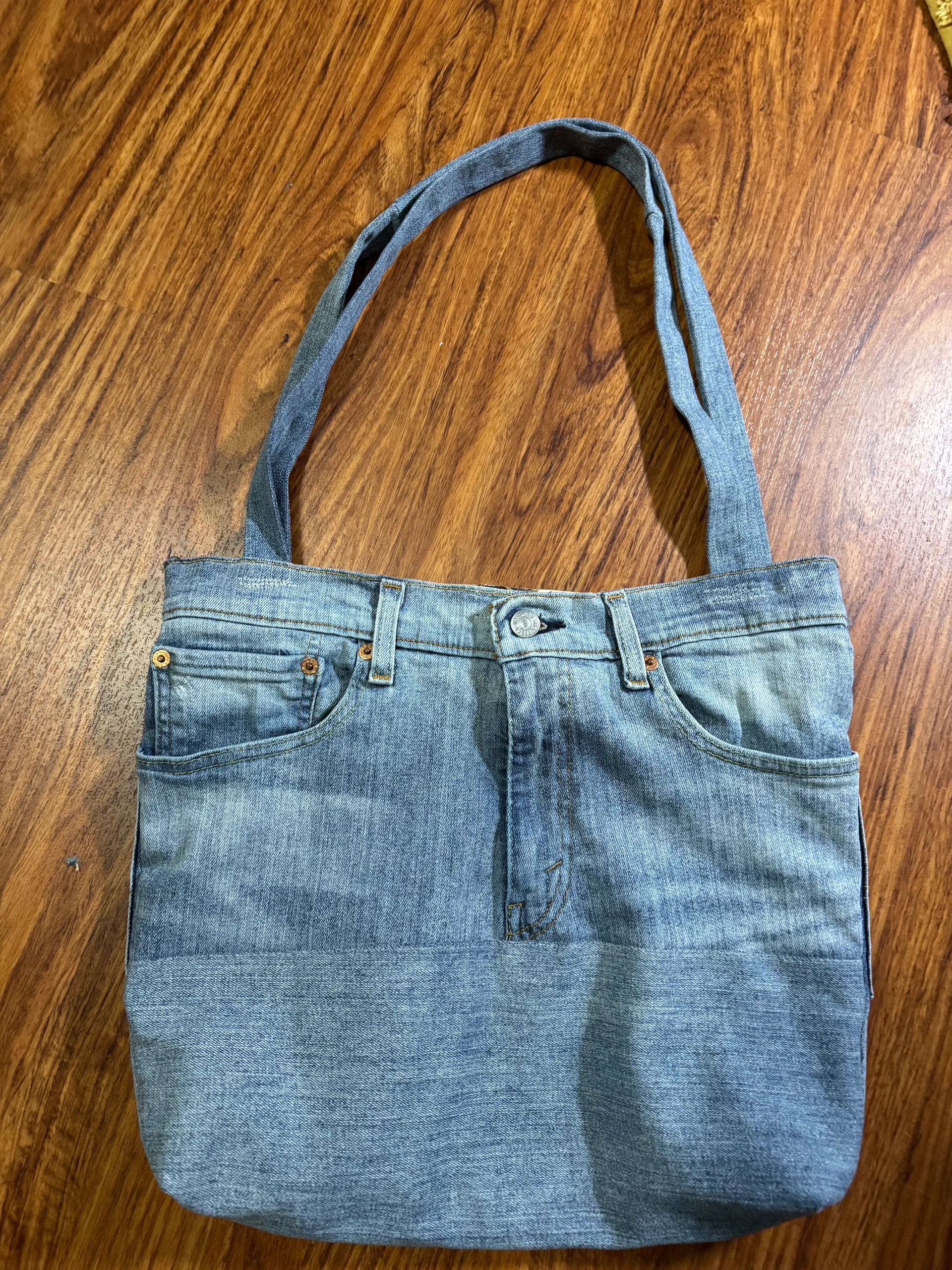 Upcycled Levi 512 denim tote - thumbnail 2 of 3