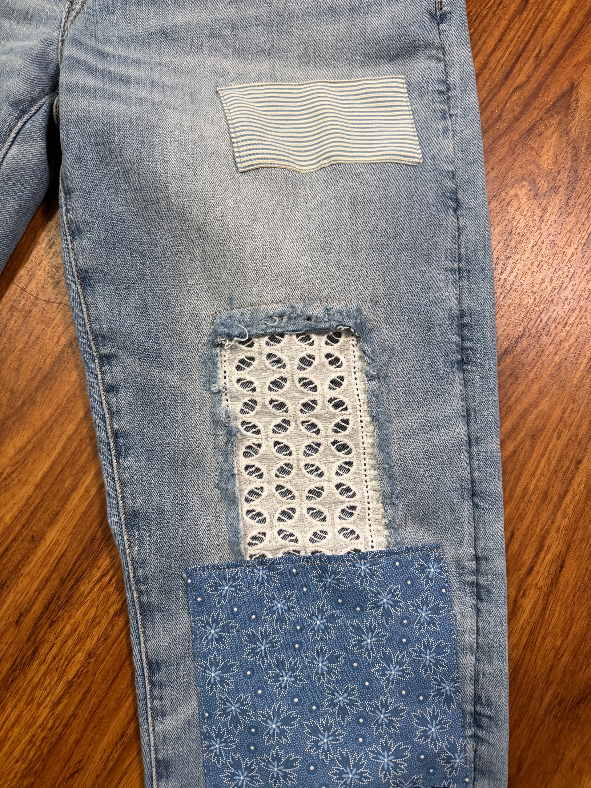 SALE! Handpatched American Eagle jeans - thumbnail 3 of 6