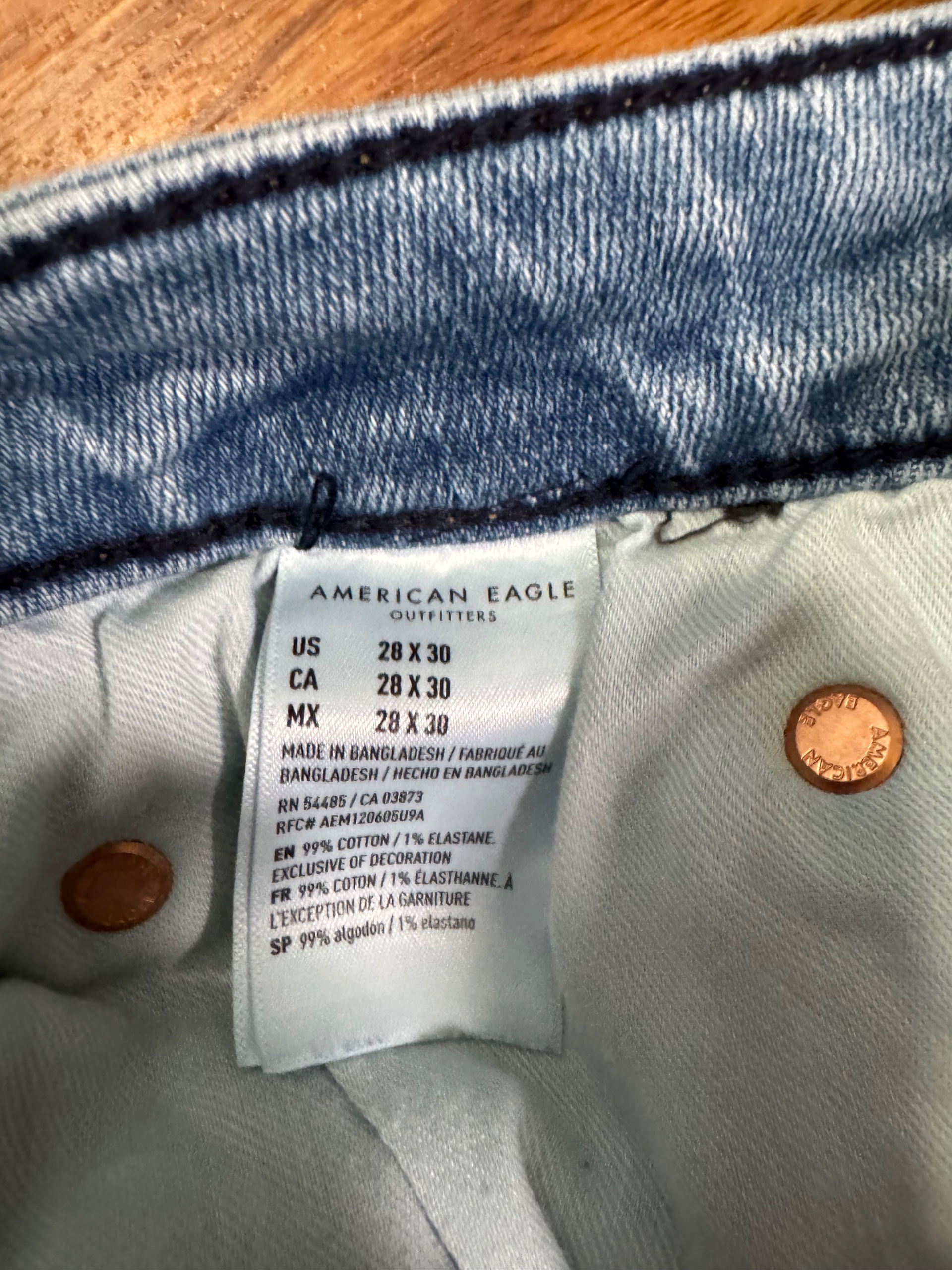 SALE! Handpatched American Eagle jeans - thumbnail 6 of 6