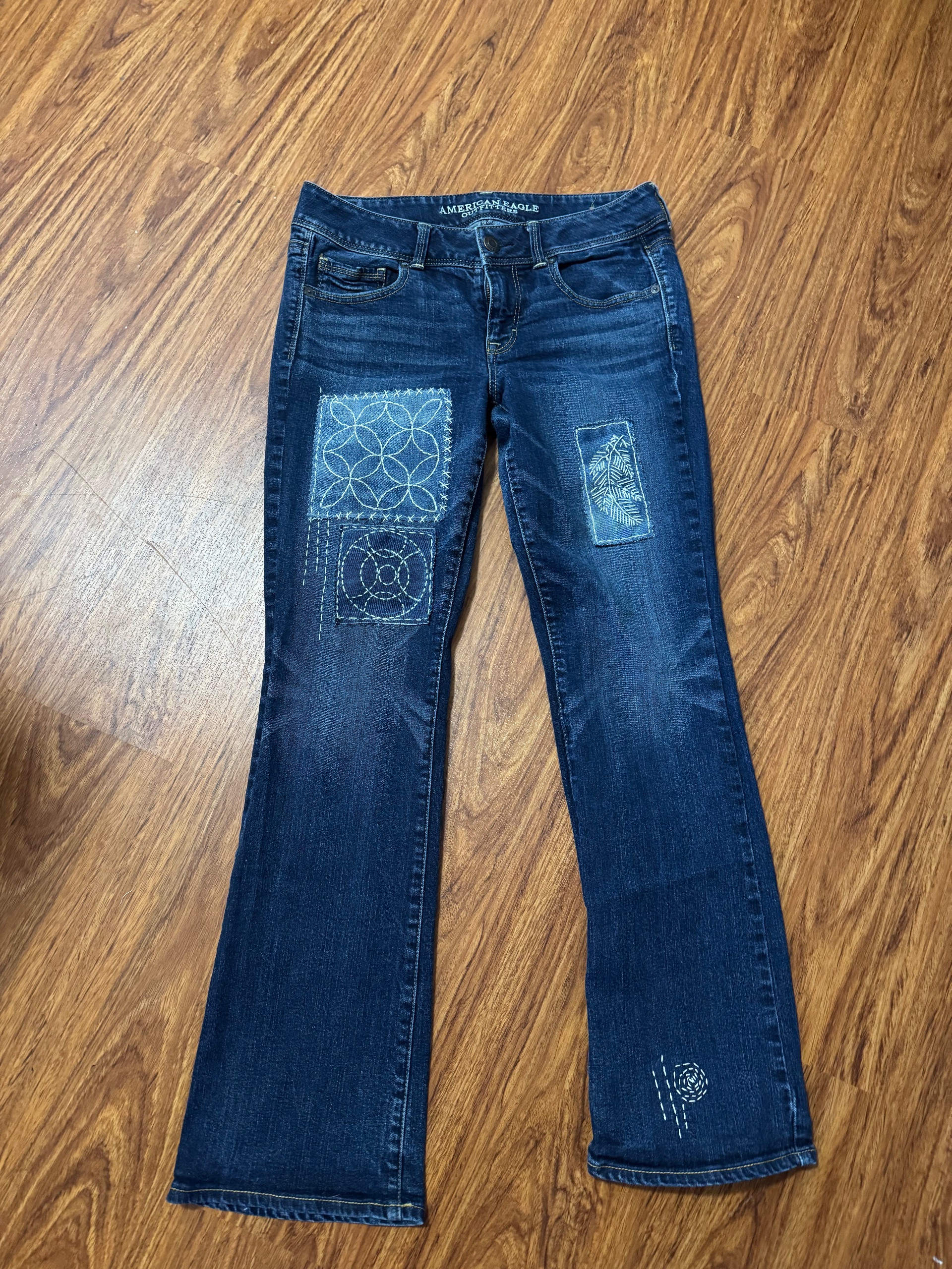 Upcycled one of a kind jeans - thumbnail 4 of 7