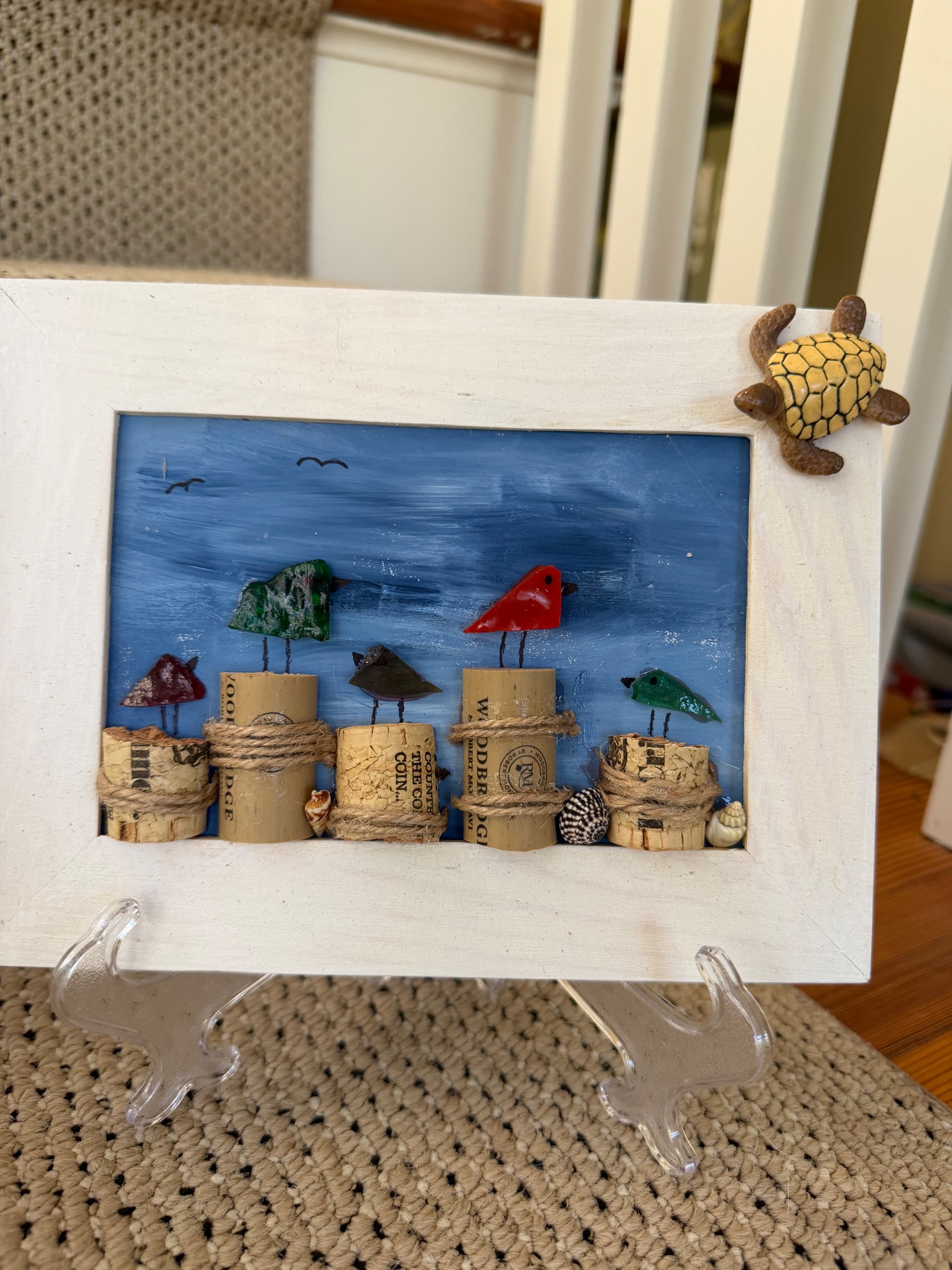 Sea glass Bird artwork - thumbnail 3 of 6