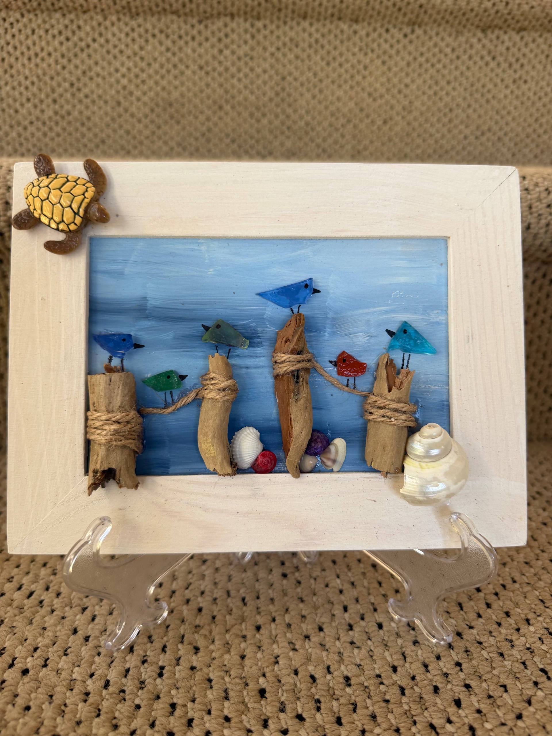 Sea glass Bird artwork - thumbnail 2 of 6