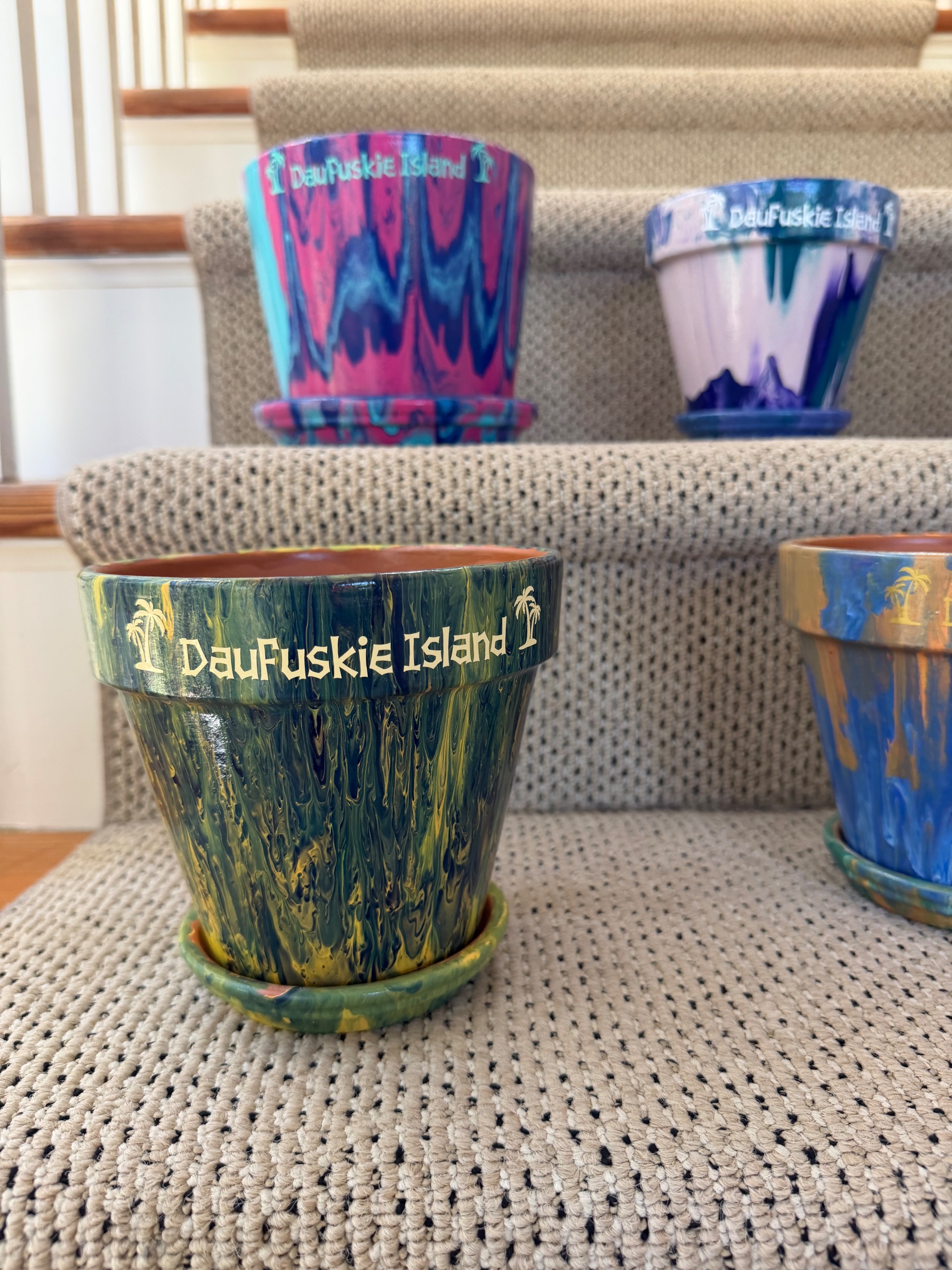 Hand painted terra cotta flower pots - thumbnail 8 of 8