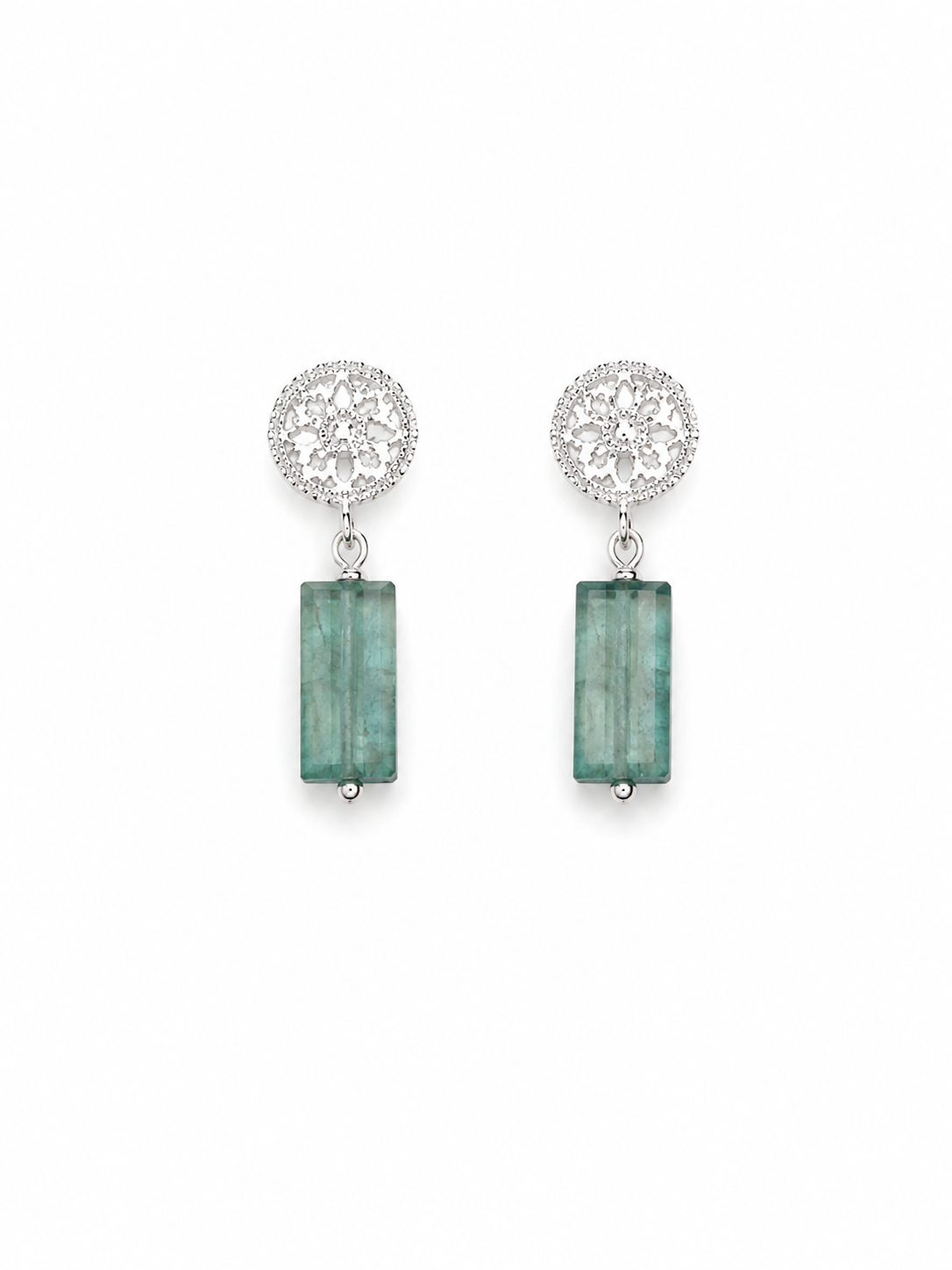 925 Sterling Silver Kyanite Gemstone Push Back Earrings - photo 1 of 2