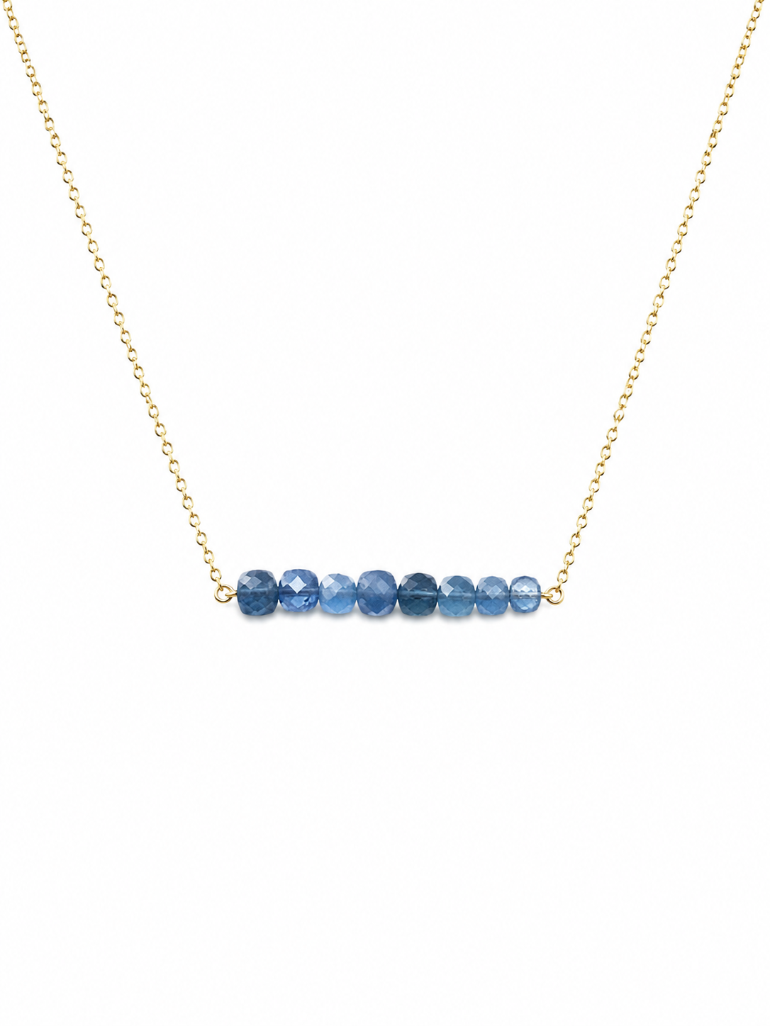 Gold Filled Santa Marie Aquamarine Bar Necklace - photo 1 of 2