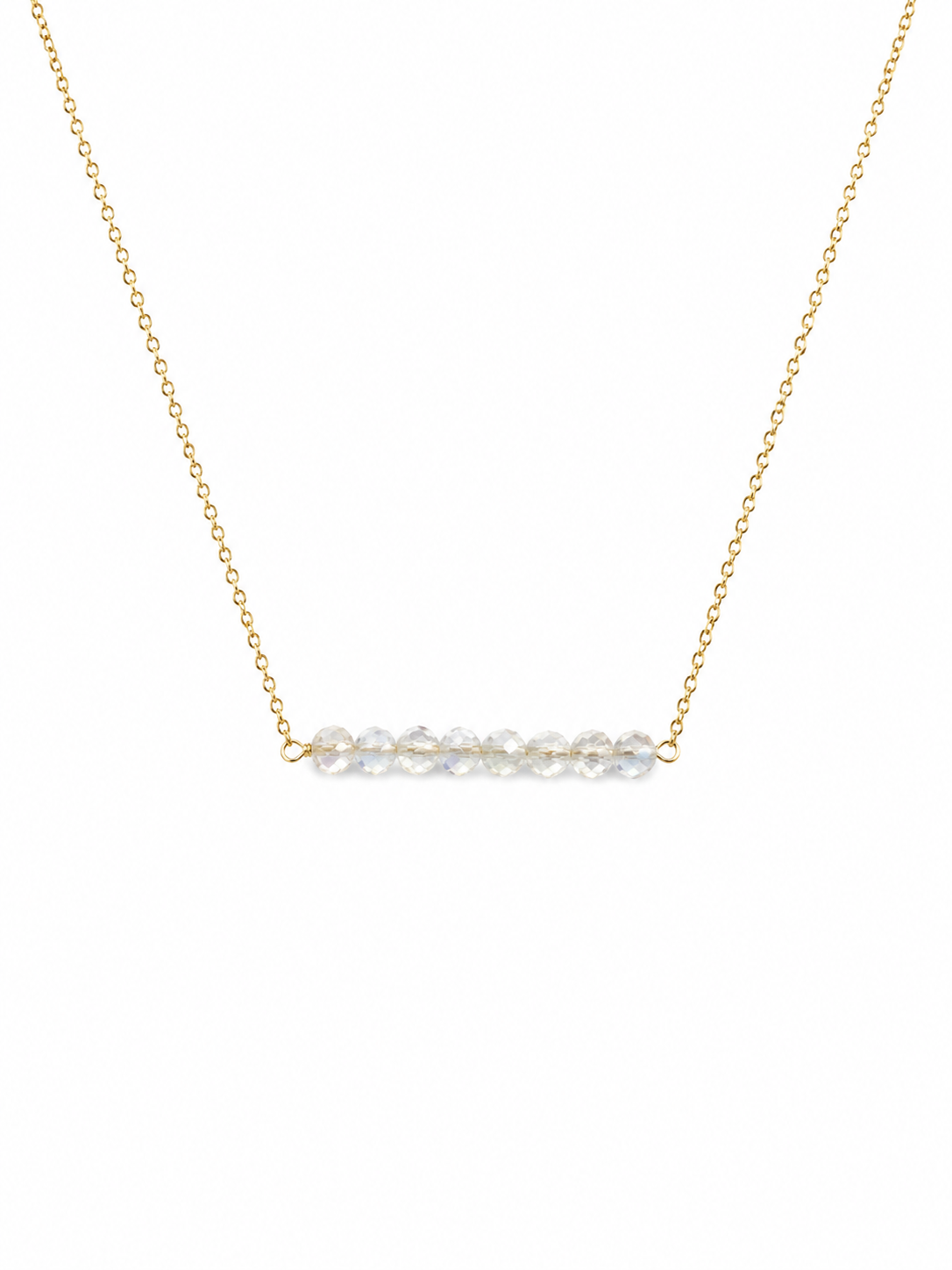 Gold Filled Crystal Quartz Bar Necklace - photo 1 of 2