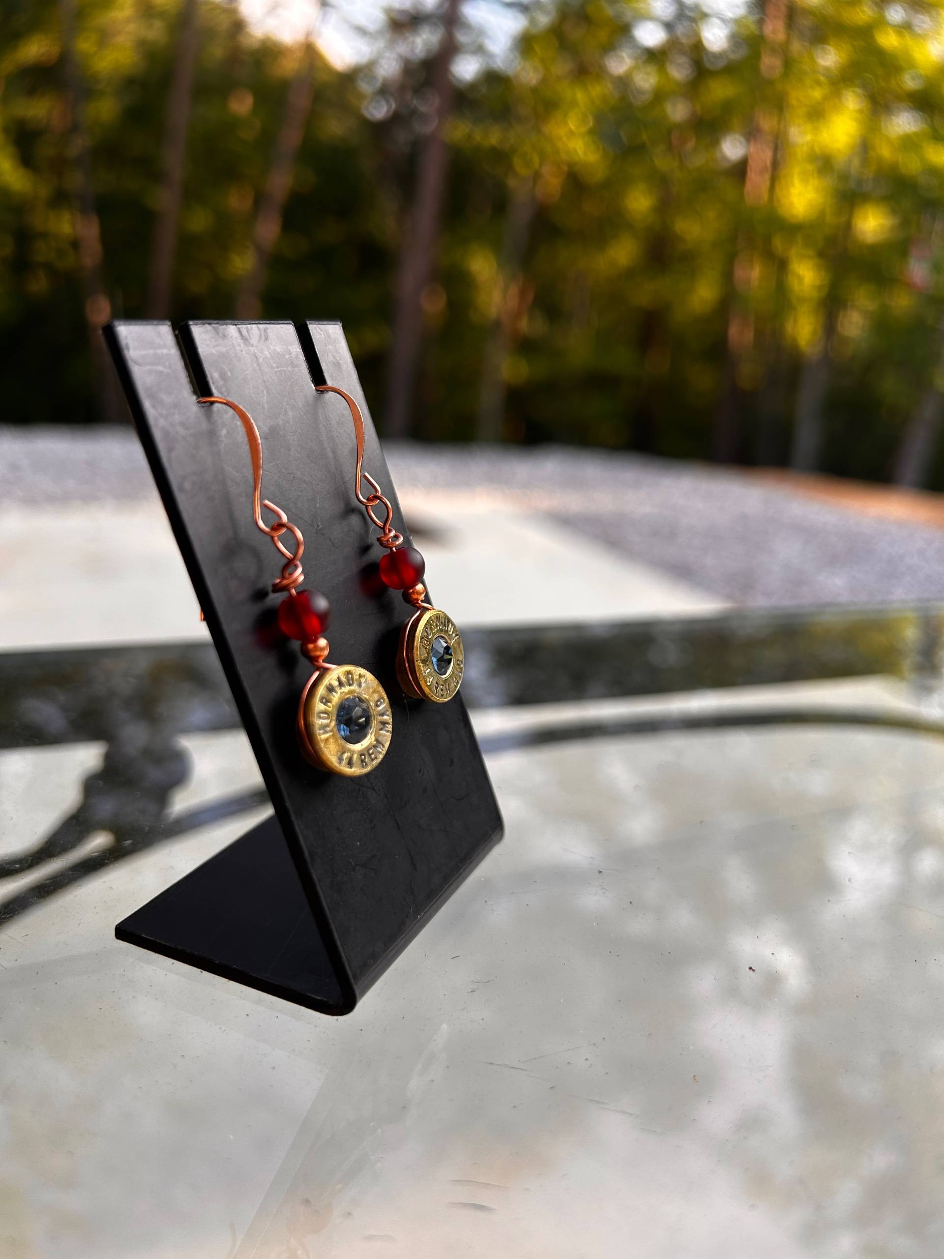 Hand-made .44 Caliber Bullet Casing Earring - thumbnail 2 of 6
