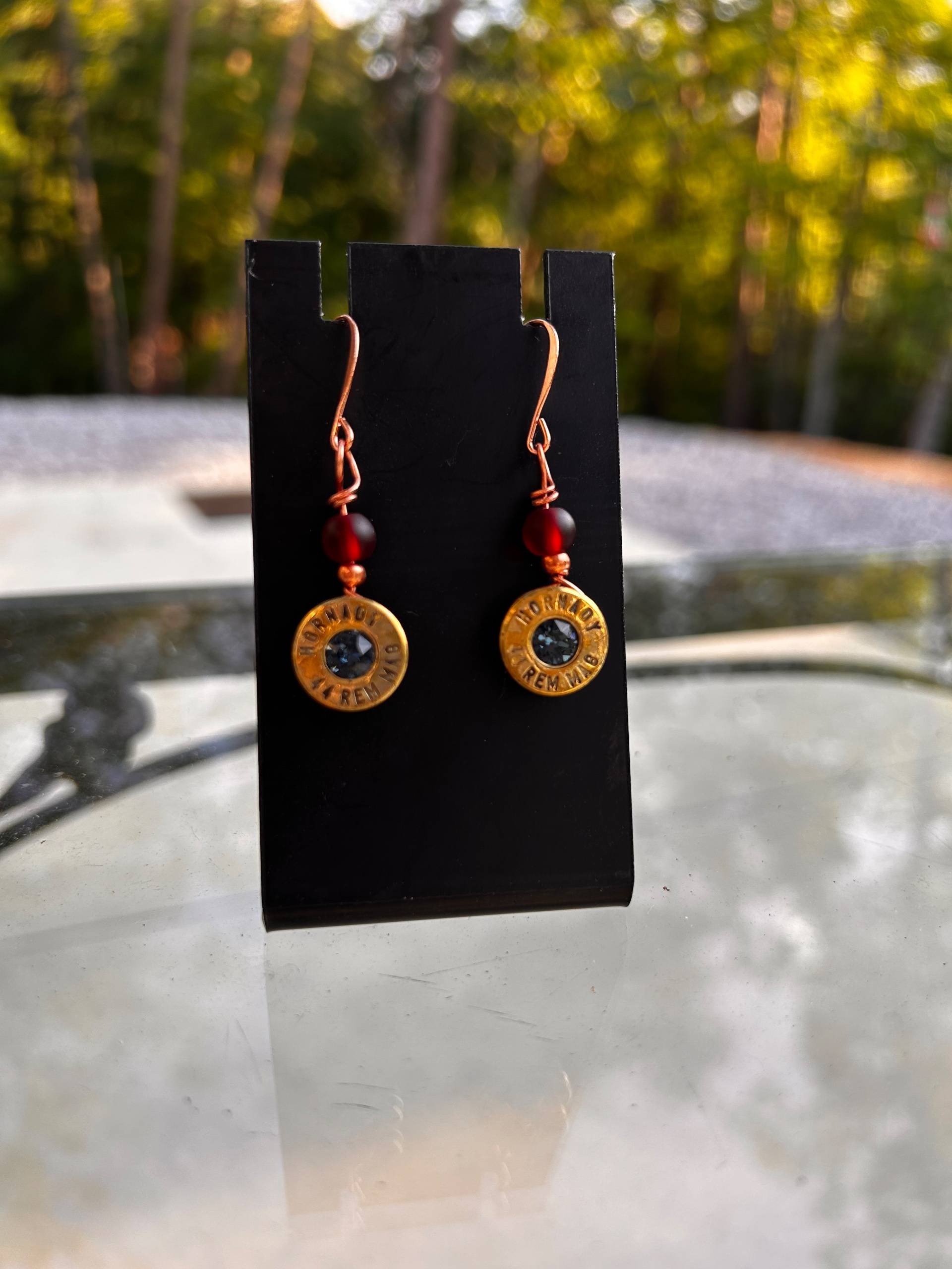 Hand-made .44 Caliber Bullet Casing Earring - thumbnail 3 of 6