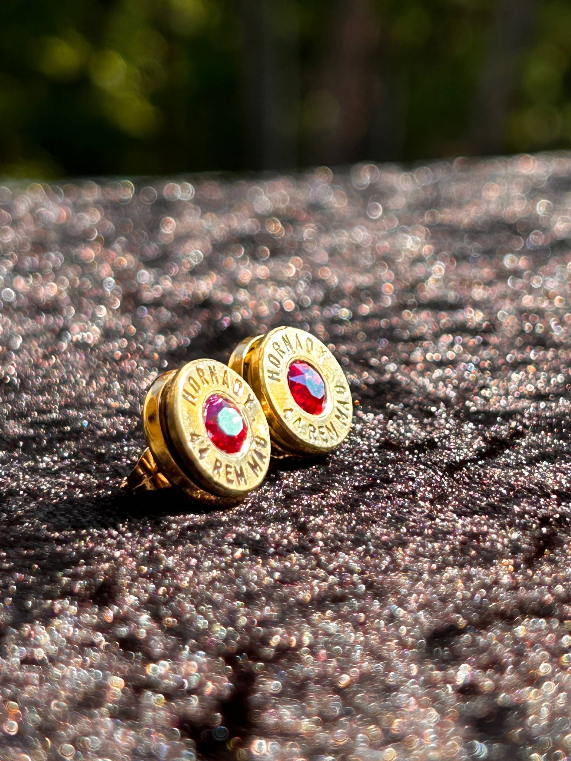 .44 Caliber Upcycled Bullet Casing Earrings - thumbnail 6 of 6