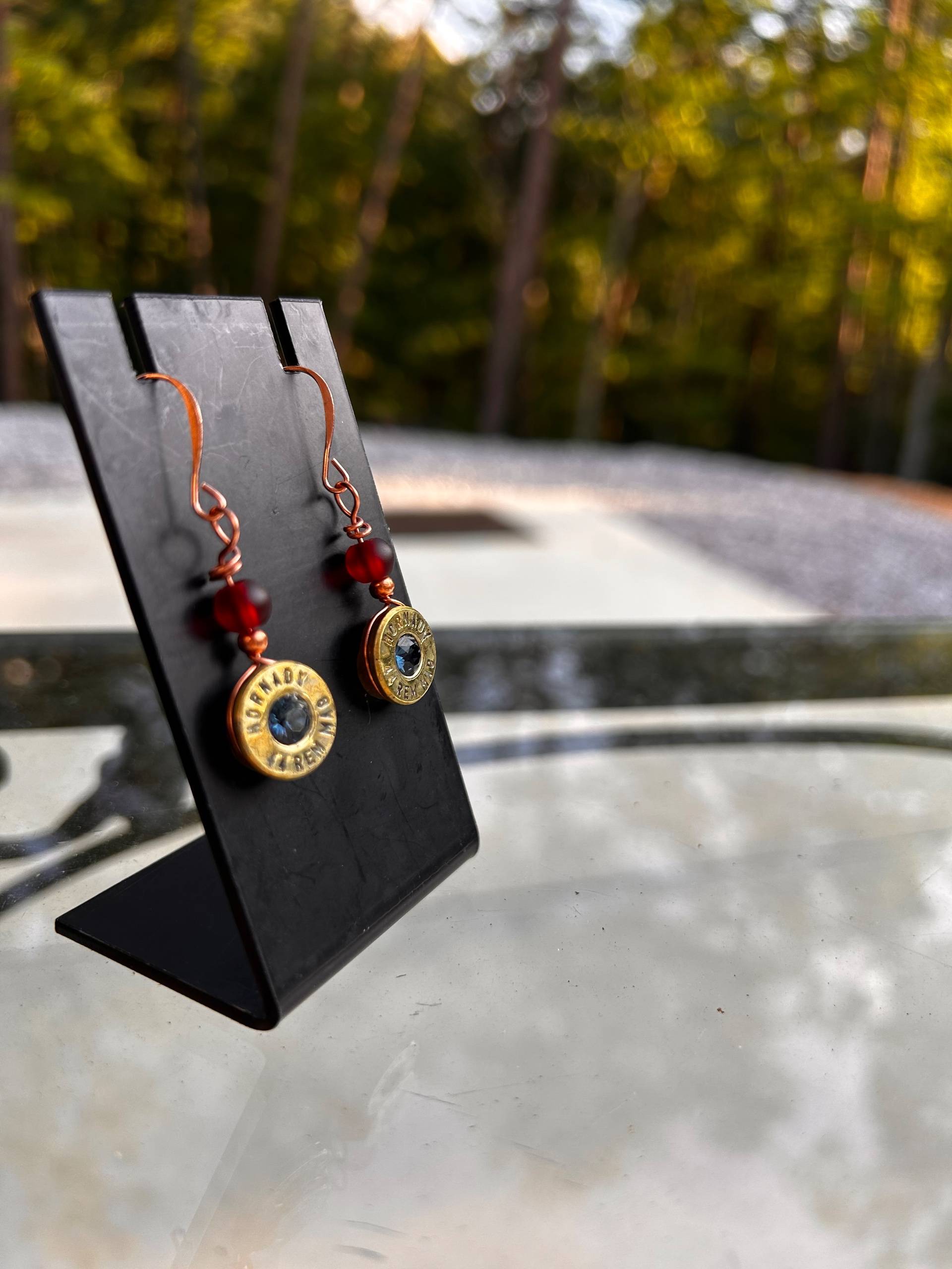 Hand-made .44 Caliber Bullet Casing Earring - photo 1 of 6