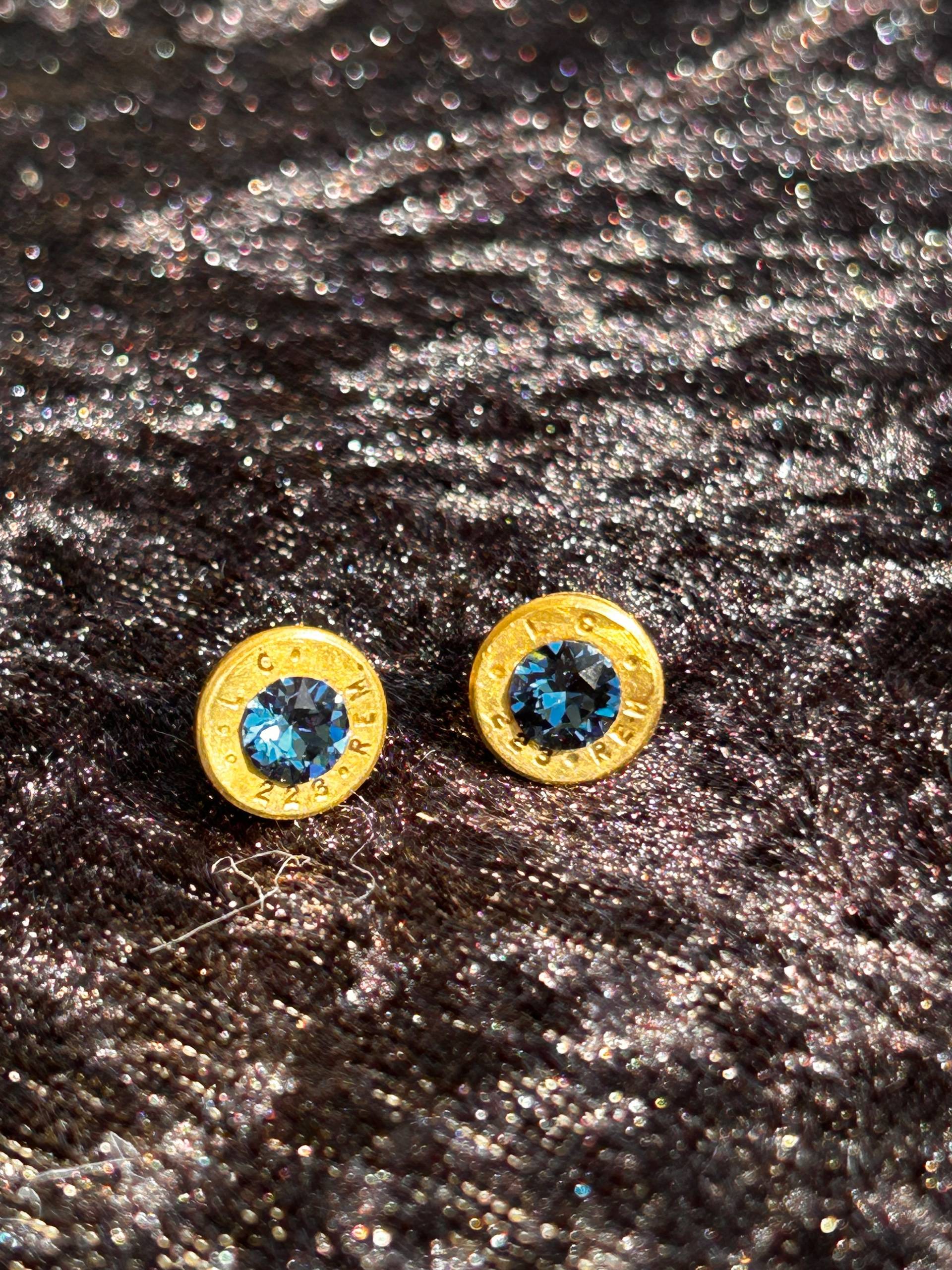 .223 Caliber Remington Upcycled Bullet Casing Earrings - thumbnail 6 of 6