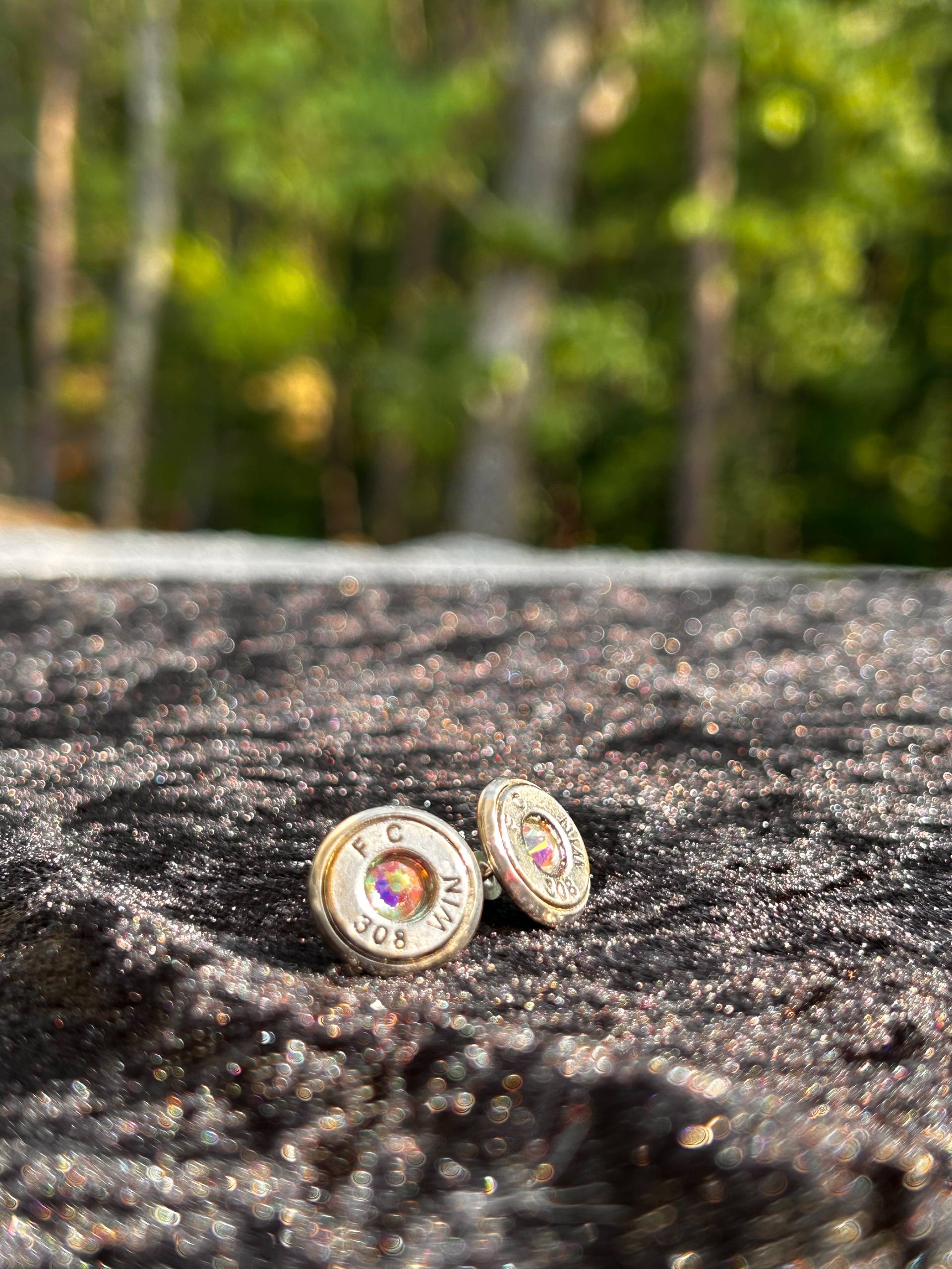 Upcycled Lightweight Winchester 308 Bullet Casing Earrings - thumbnail 3 of 4