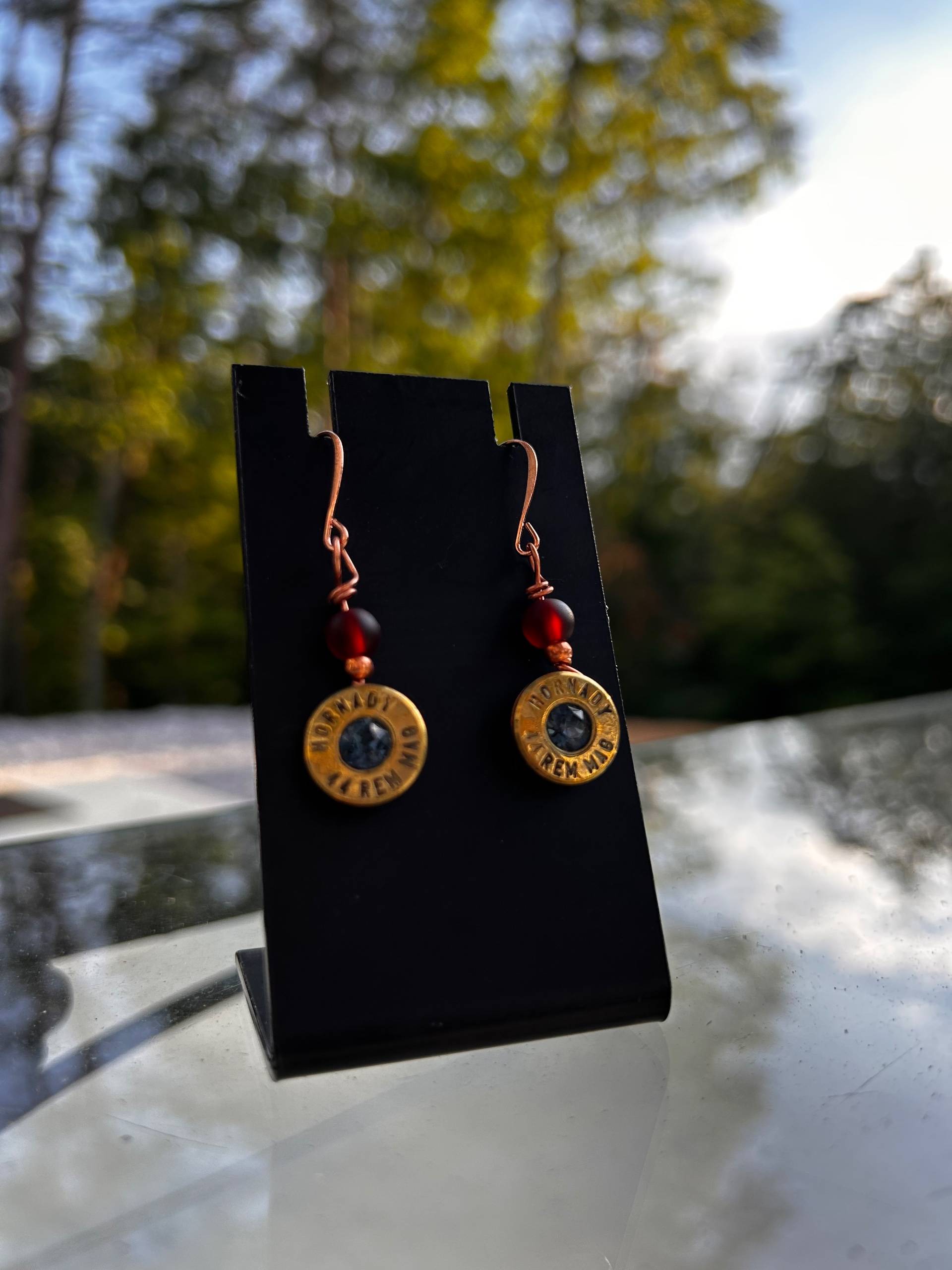 Hand-made .44 Caliber Bullet Casing Earring - thumbnail 5 of 6