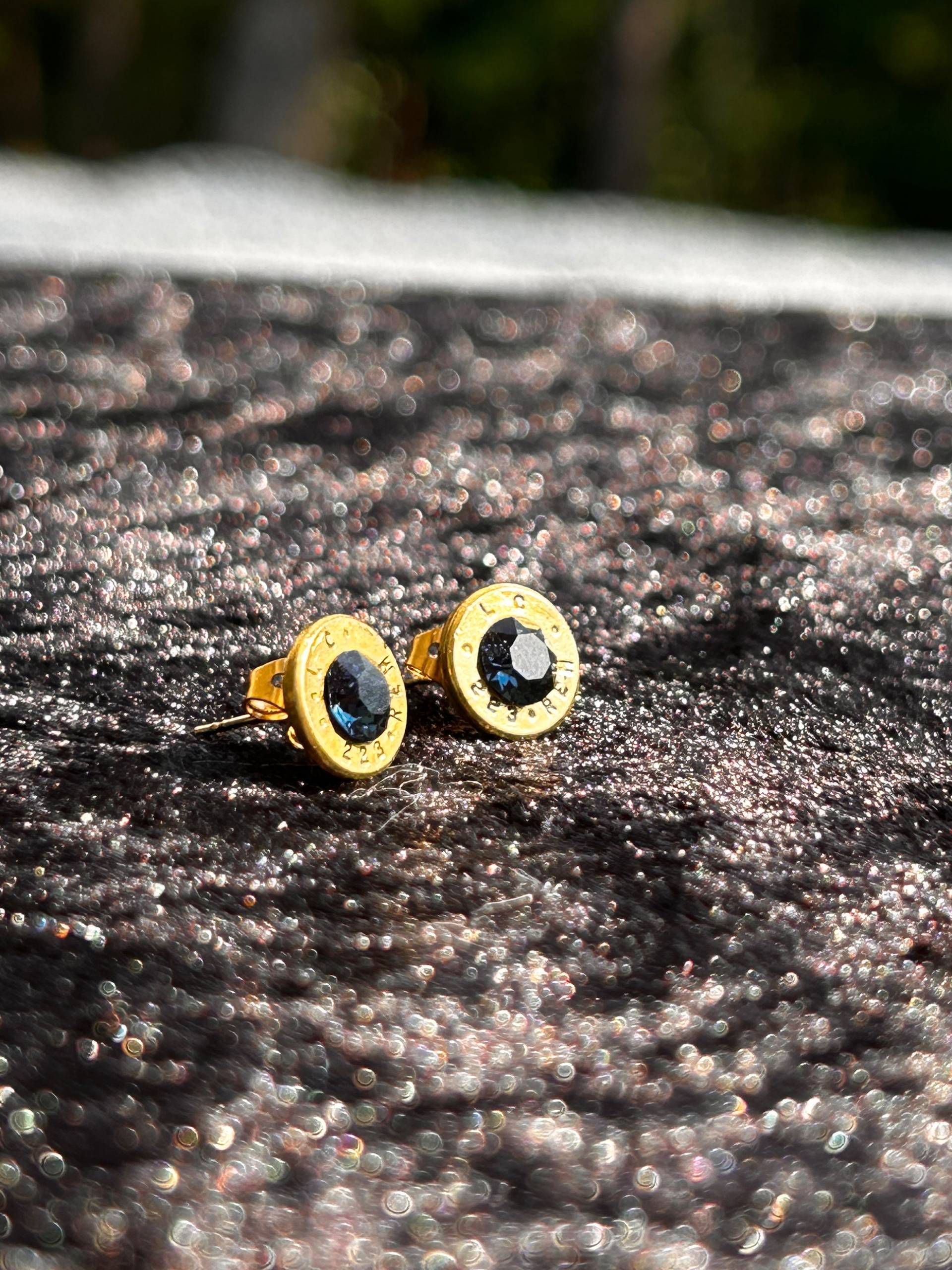 .223 Caliber Remington Upcycled Bullet Casing Earrings - thumbnail 2 of 6