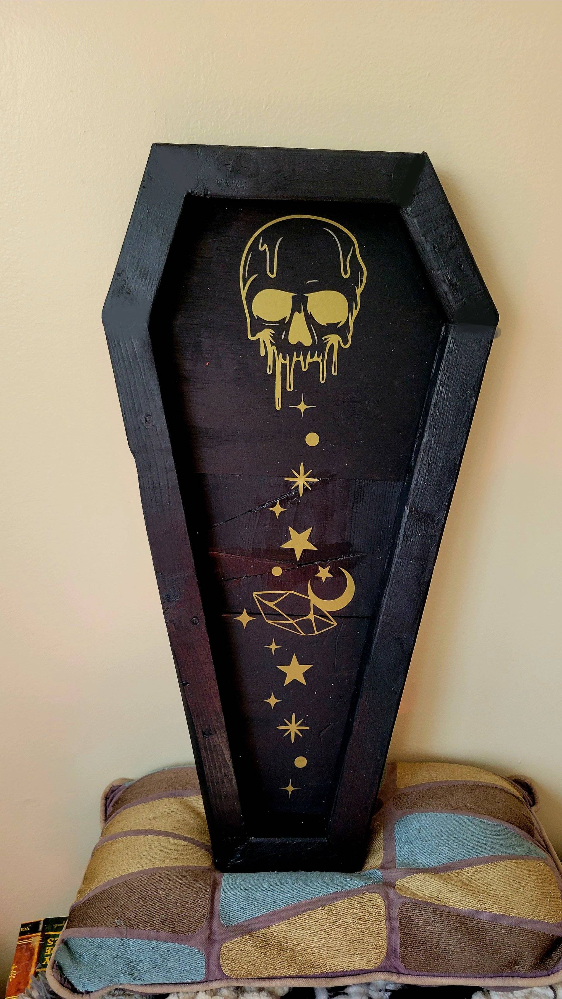 Handmade Wooden Coffin Tray