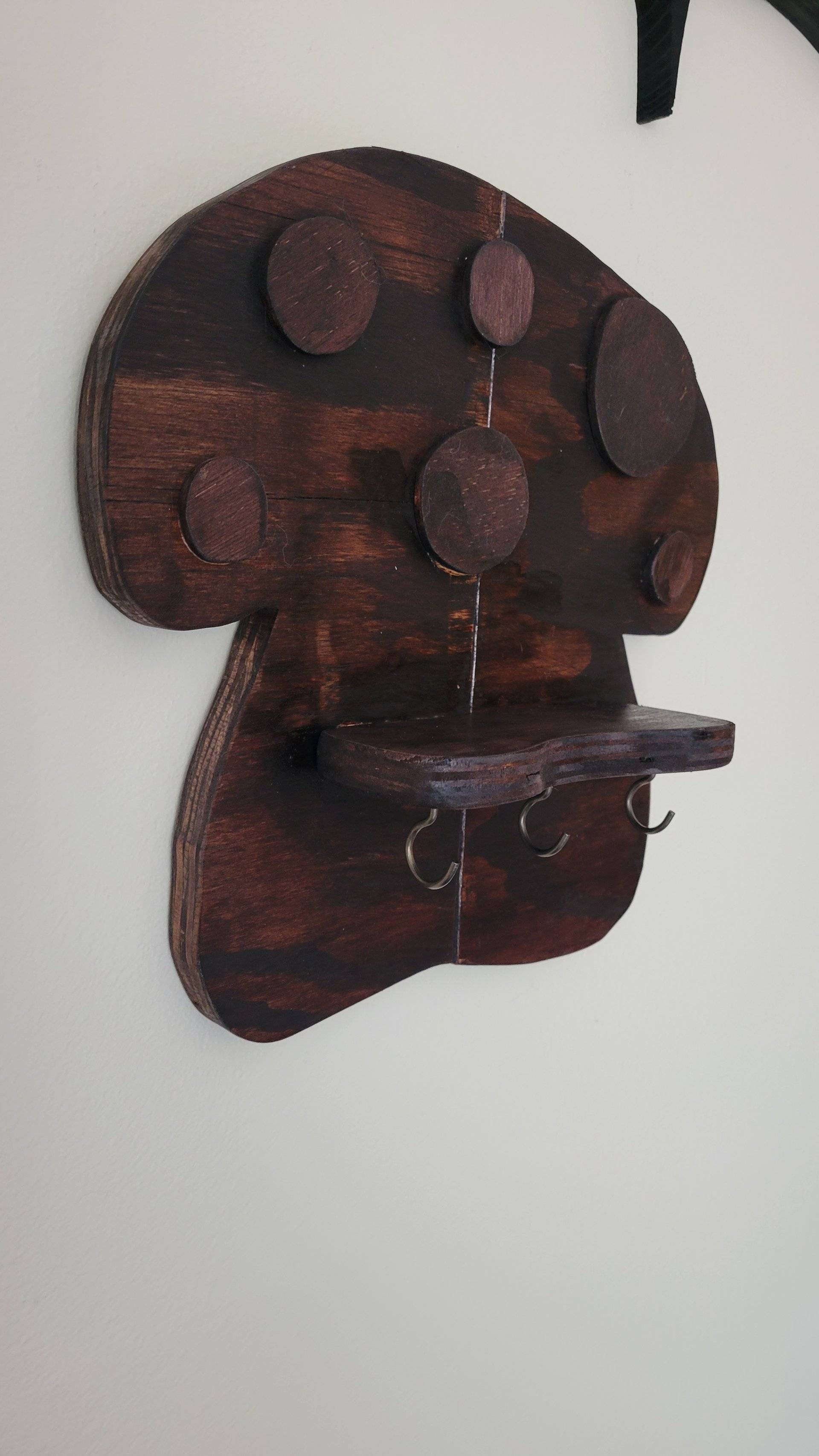 Custom Handmade Mushroom Key Rack - thumbnail 2 of 6