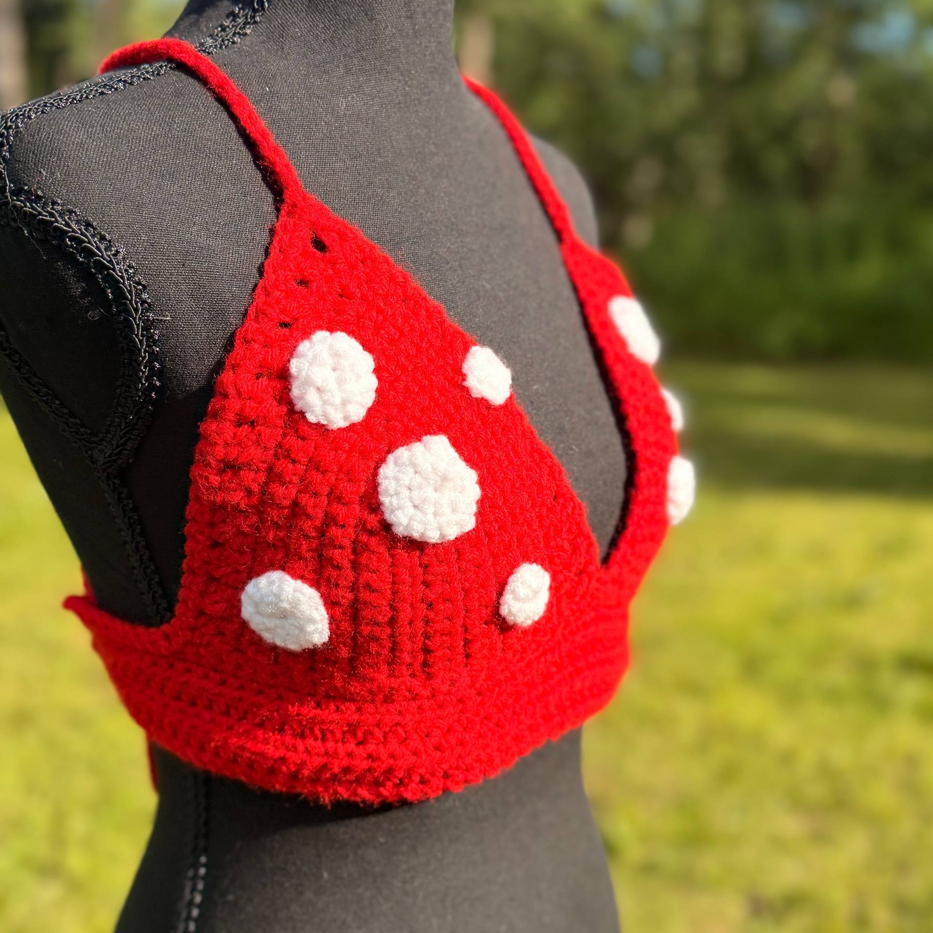 Mushroom Top Crochet Bralette  - thumbnail 2 of 5