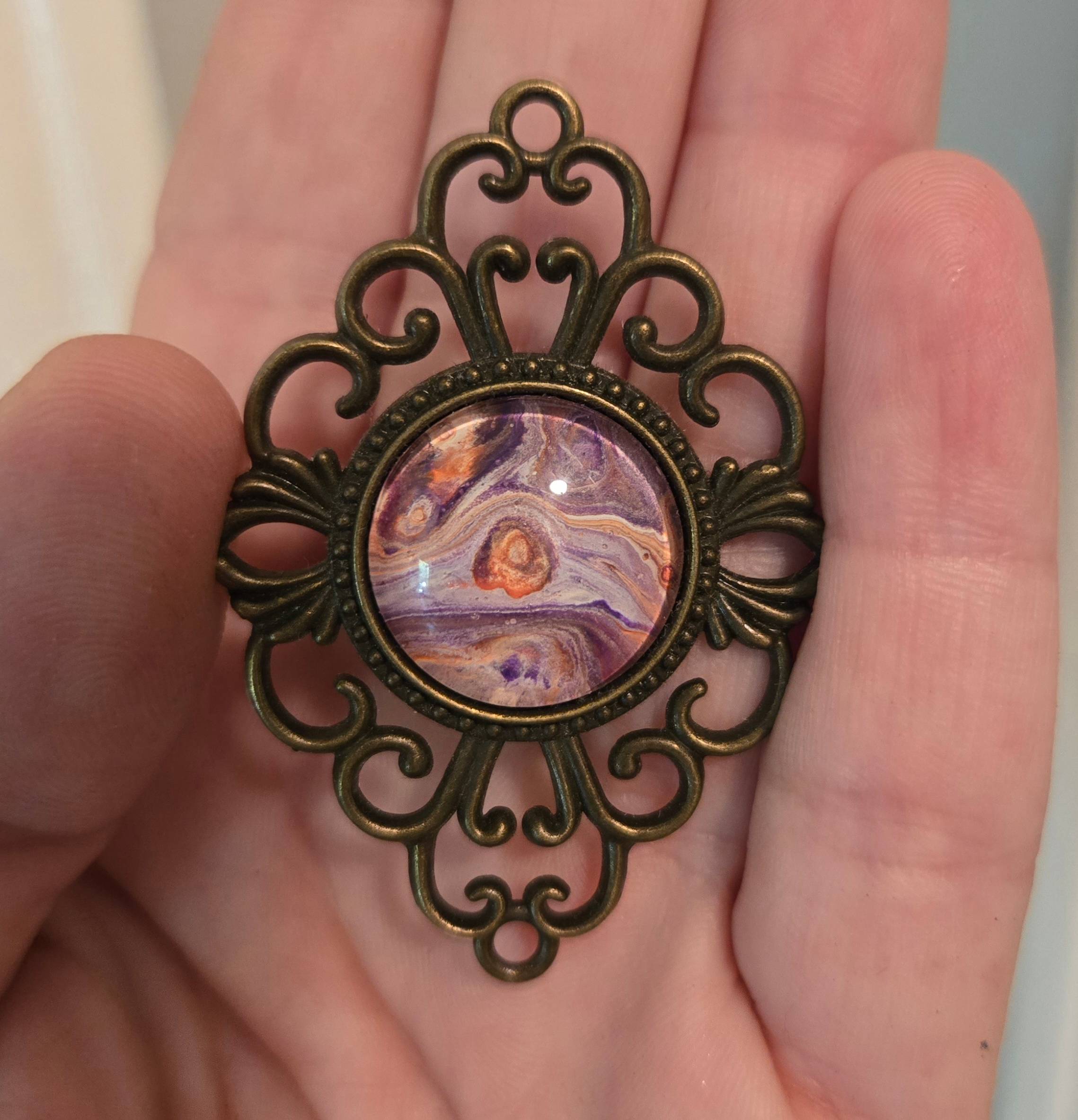 Upcycled Paint Pendant