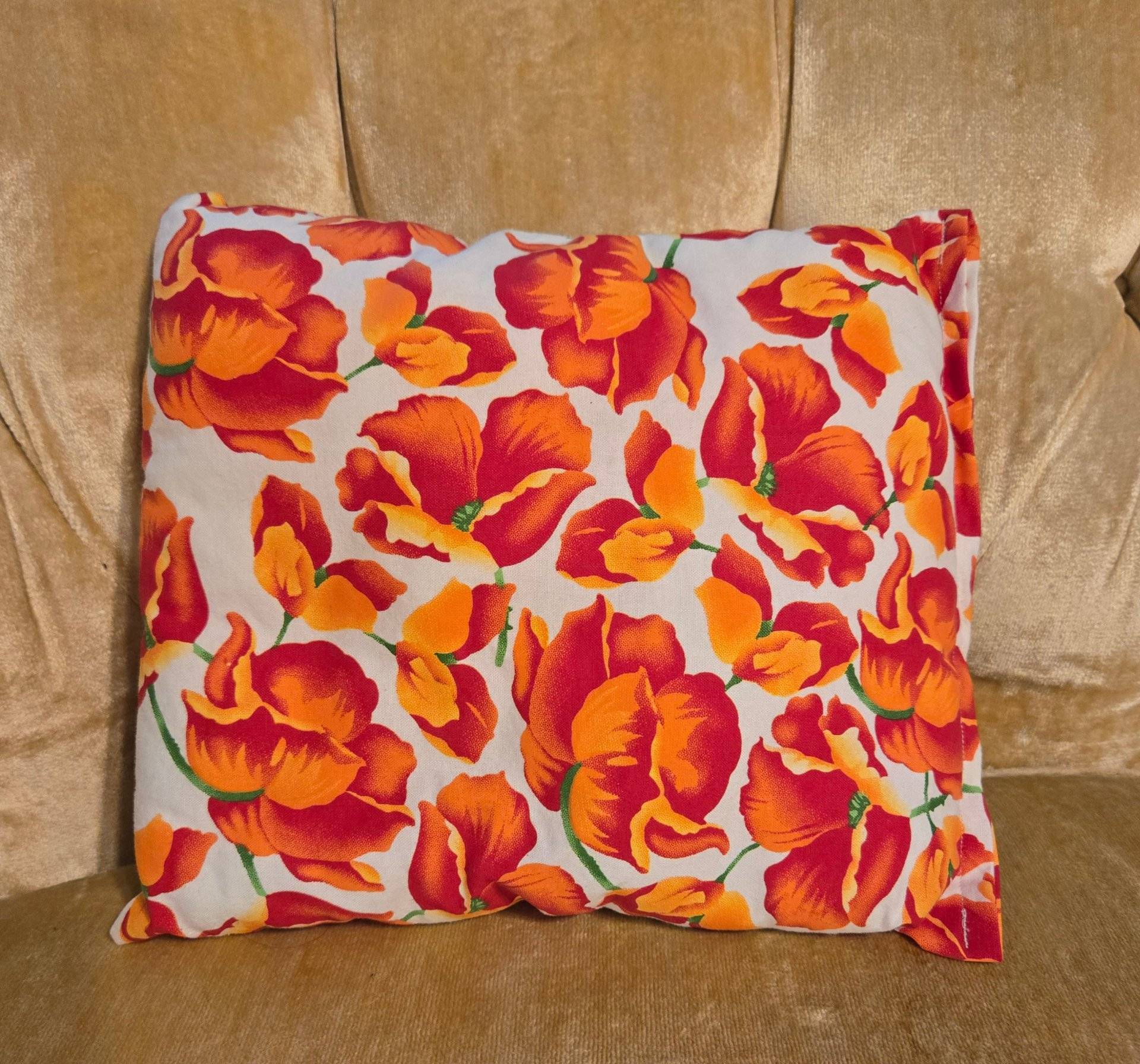 Orange Floral Pillow - photo 1 of 5