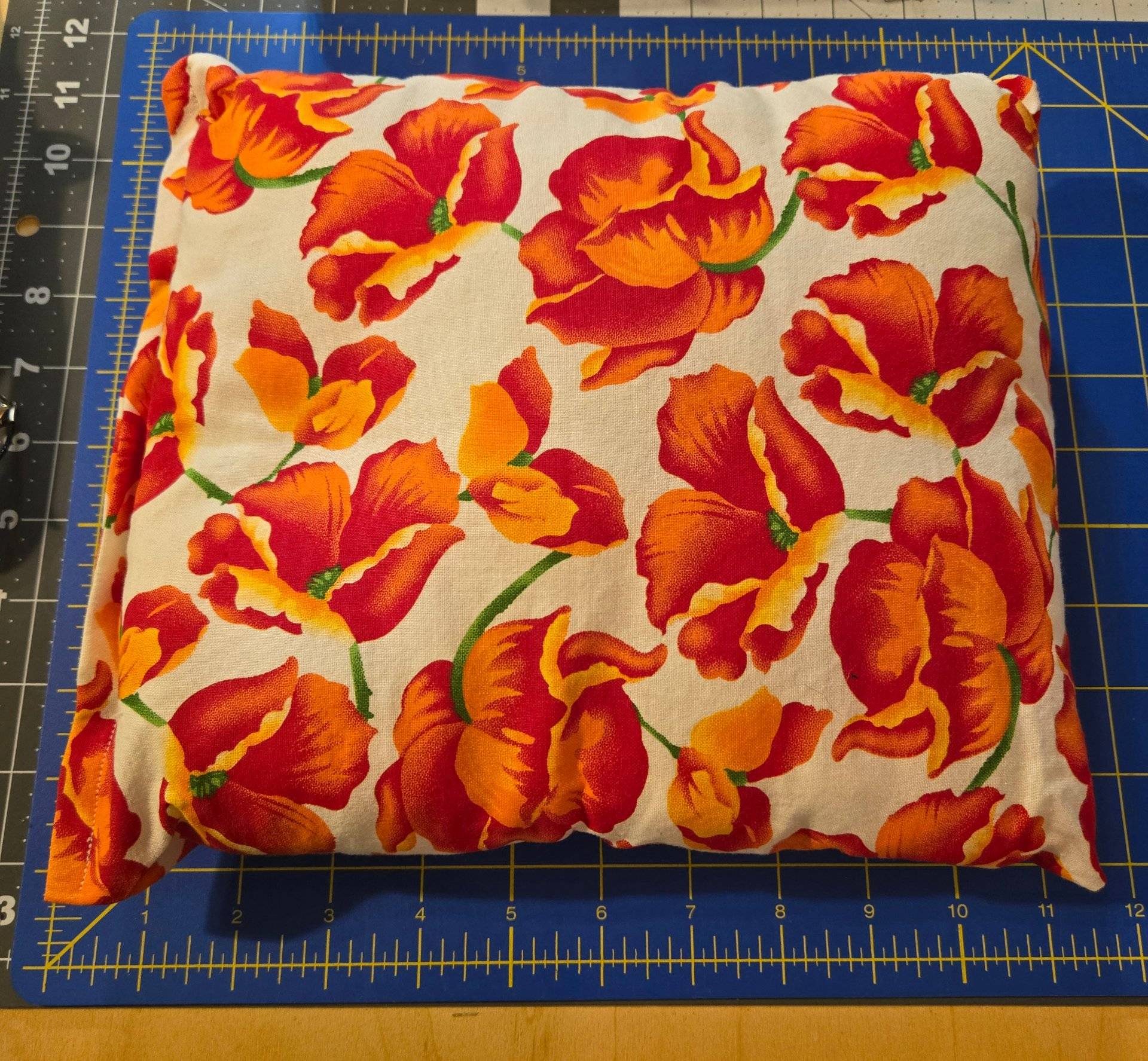 Orange Floral Pillow - thumbnail 3 of 5