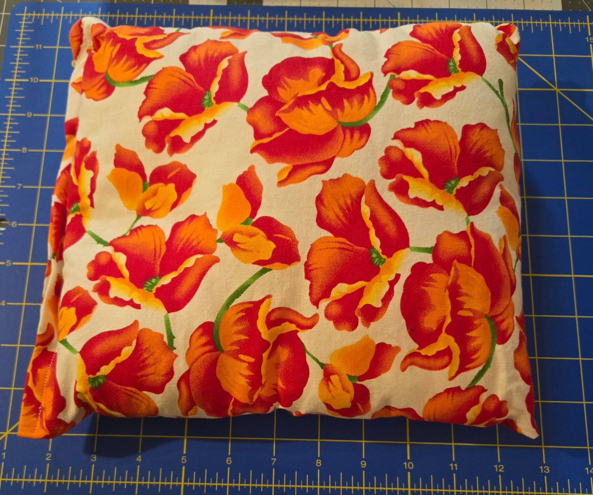 Orange Floral Pillow - thumbnail 4 of 5