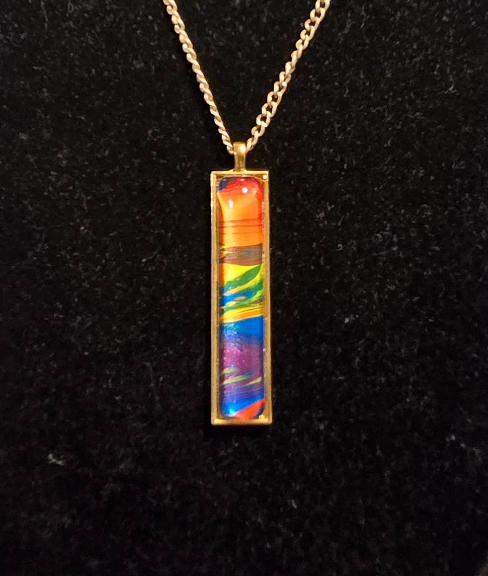 Rainbow Pendant Necklace