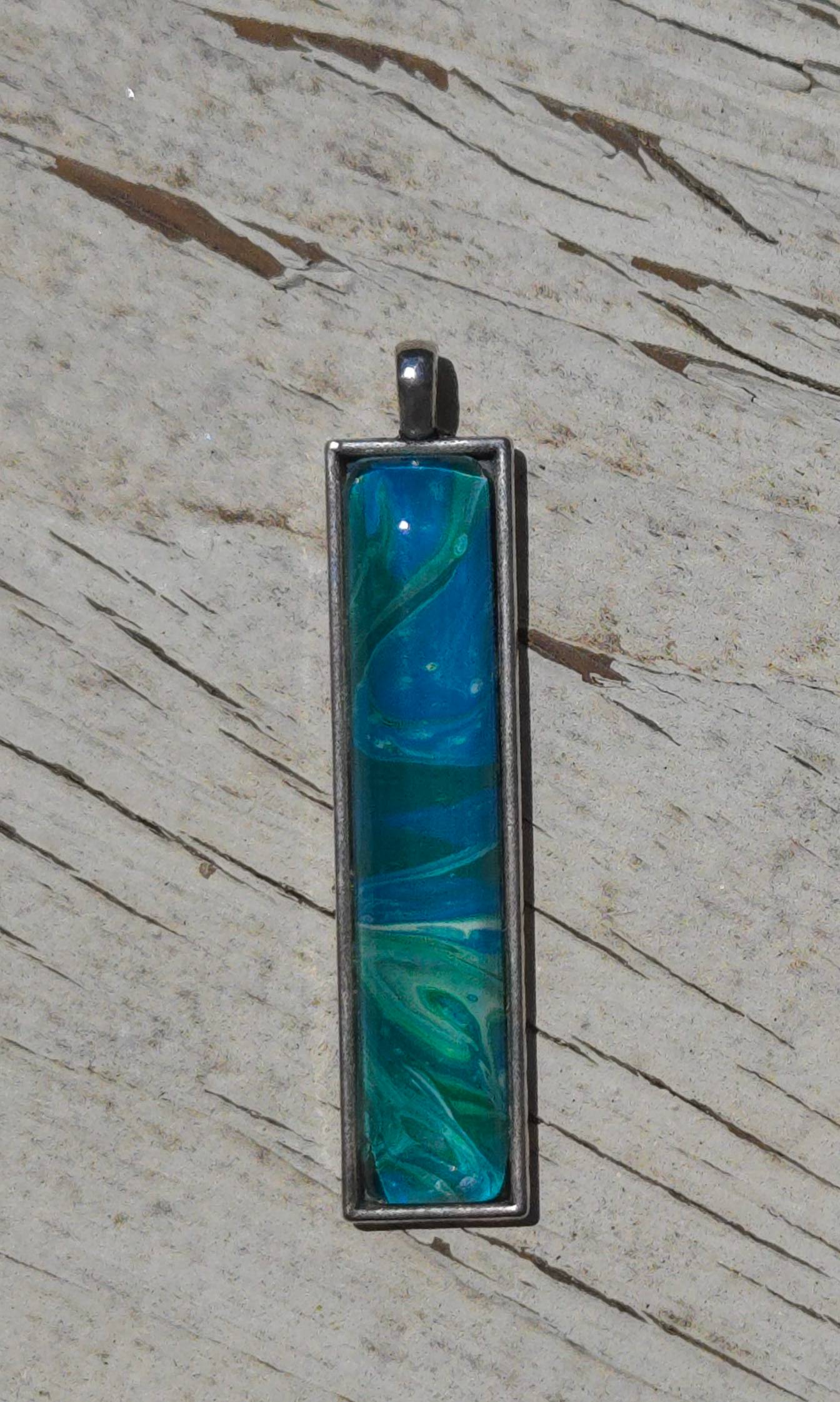 Deep Ocean Paint Pendant